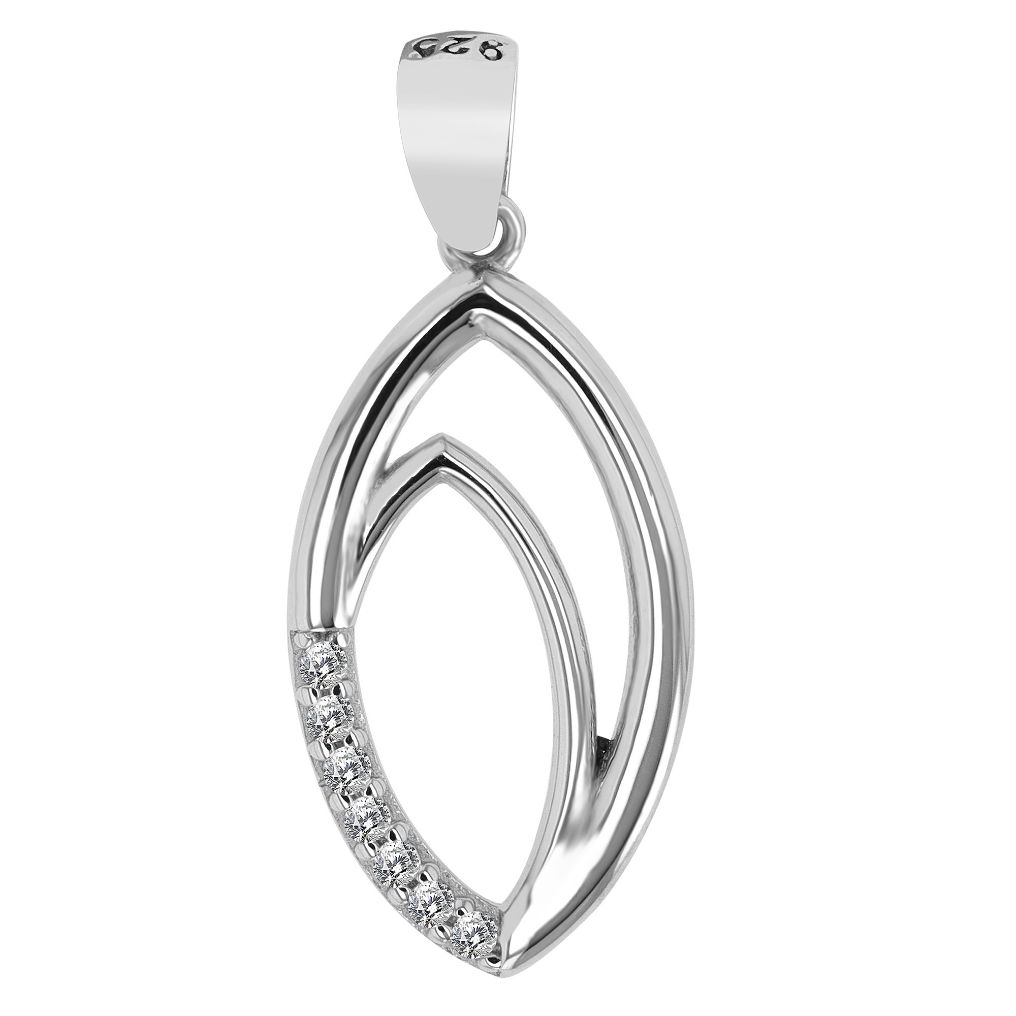 ADELIA ́S Damen Kettenanhänger "modischer Schmuck Anhänger aus 925 Sterling Silber", Silber 925 (Sterlingsilber)silber, Silber 925 (Sterlingsilber),