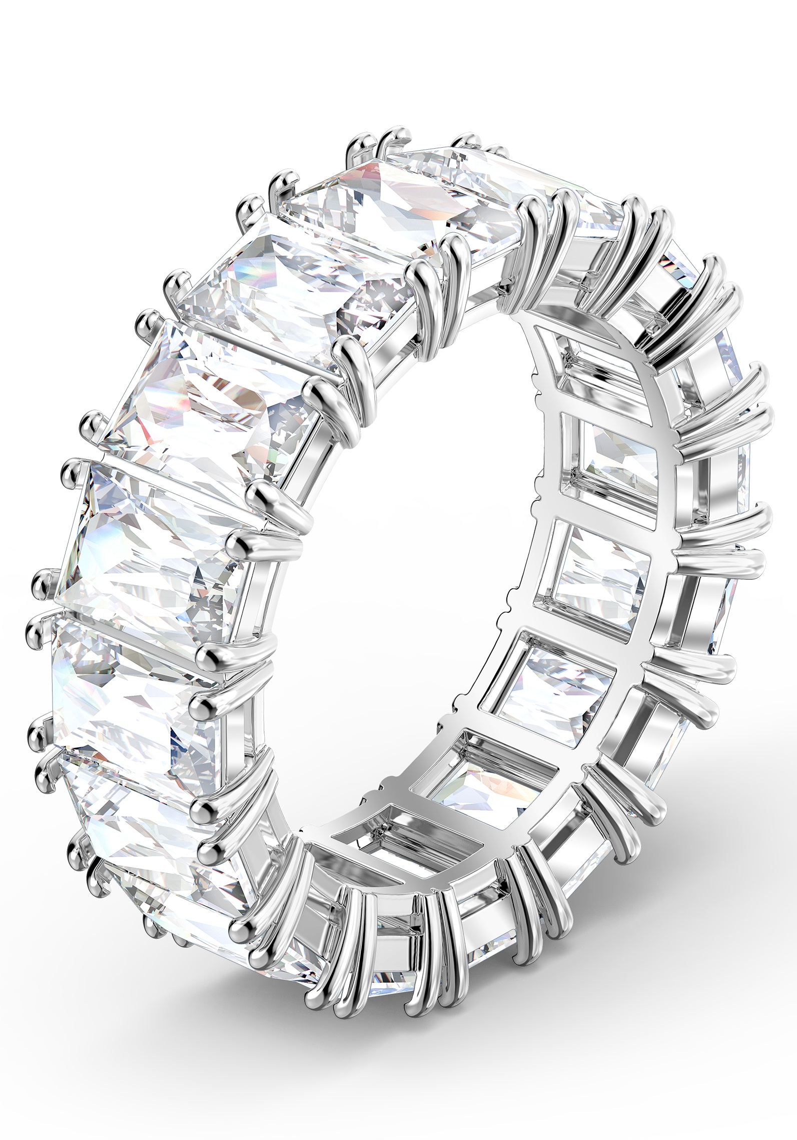 Swarovski Fingerring »Matrix Baguette Vittore, 5572699, 5572689, 5562129, 5572686, 5572695«, mit Swarovski® Kristall