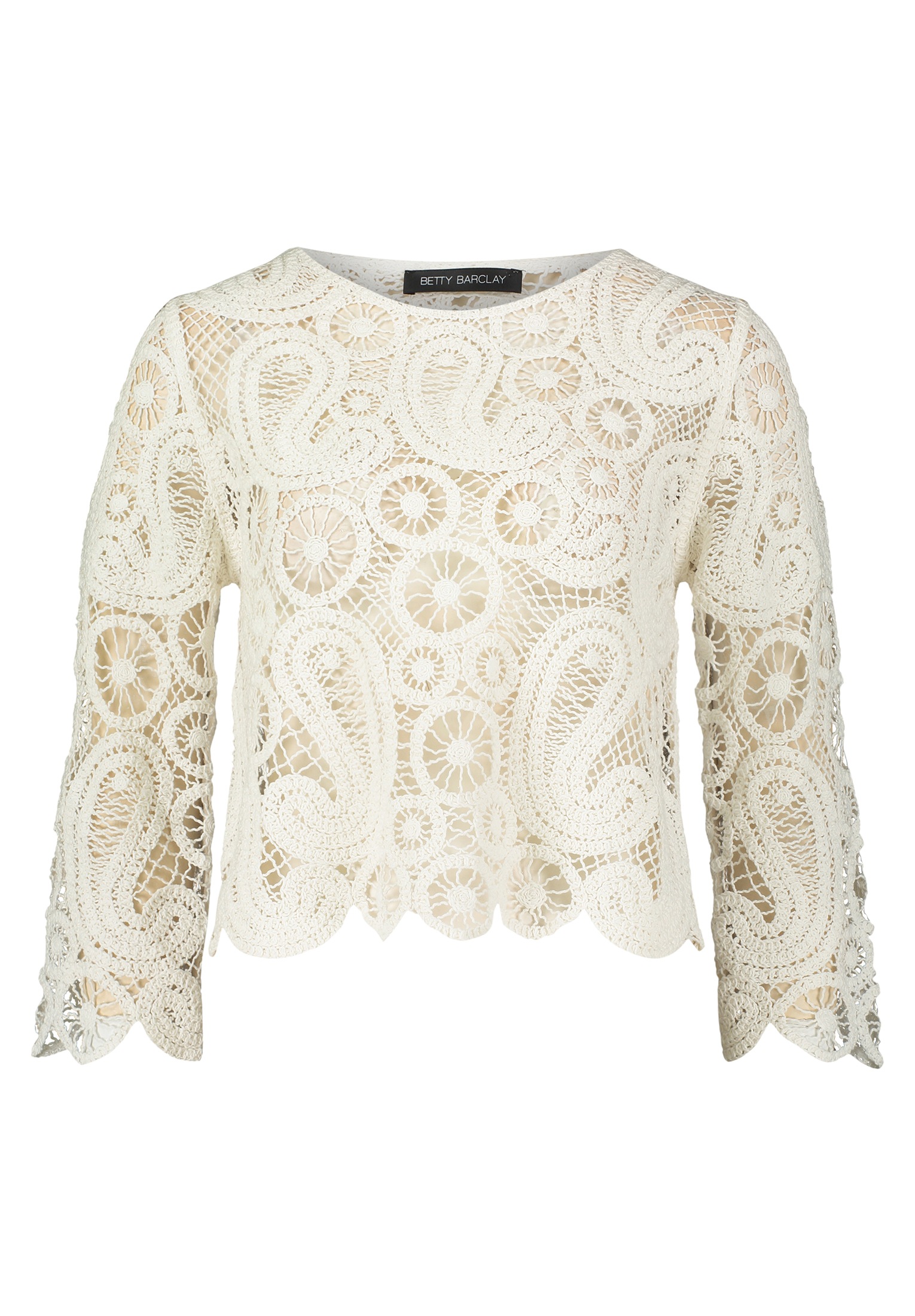 Betty Barclay Strickpullover "Damen Lochstrick-Pullover mit U-Boot-Ausschni günstig online kaufen