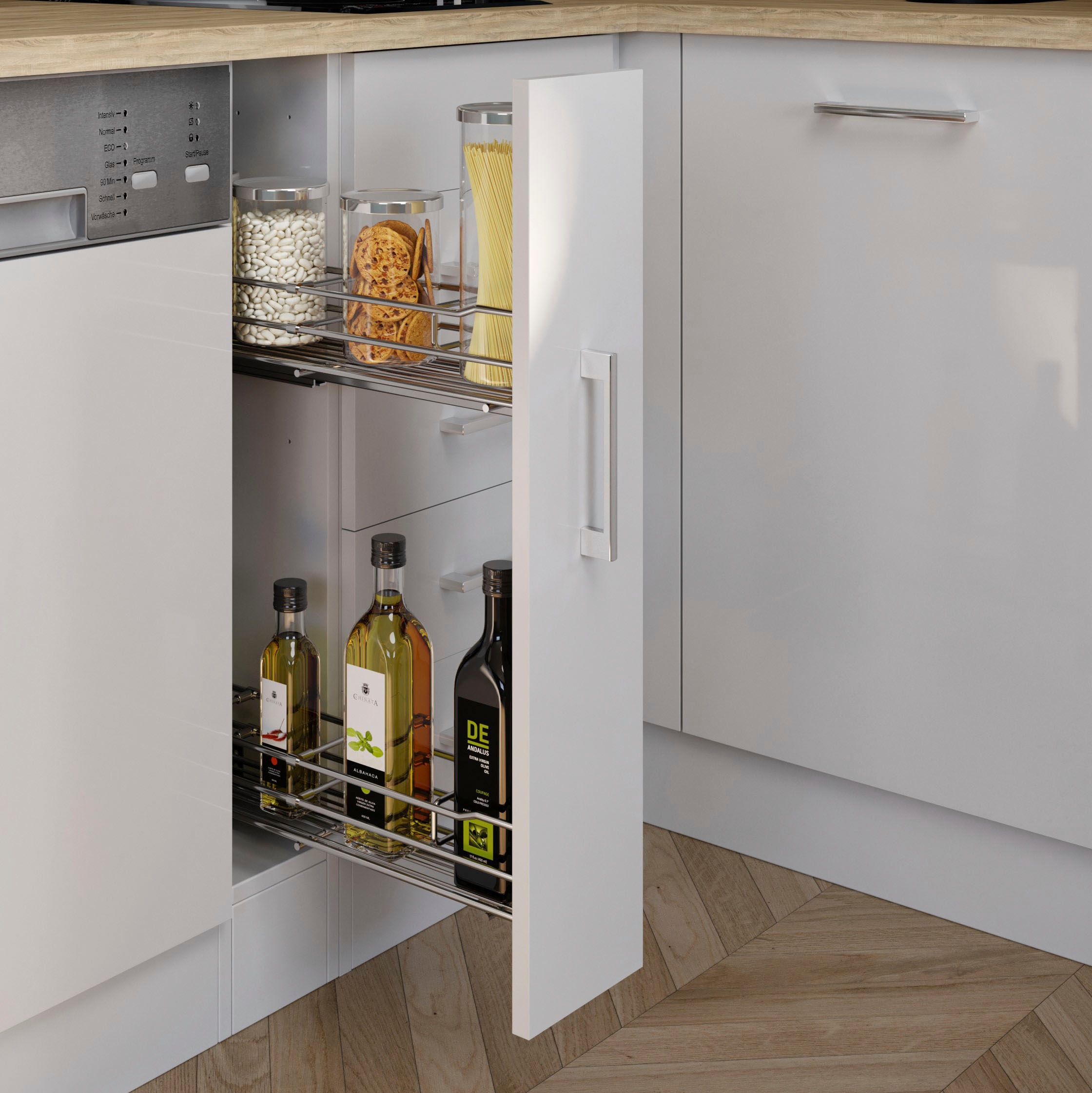 KOCHSTATION Küche »KS-Mali« Stellbreite 210/110 cm, mit E-Geräten