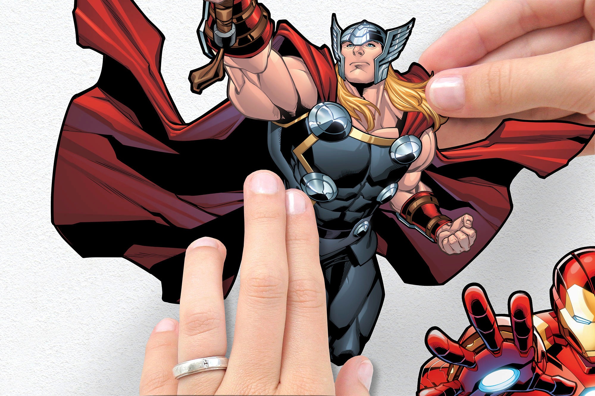 Thumbnail - Komar Wandtattoo "Avengers Action - Größe 100 x 70 cm", (8 St.), selbstklebend, Wandsticker, Kinderzimmer