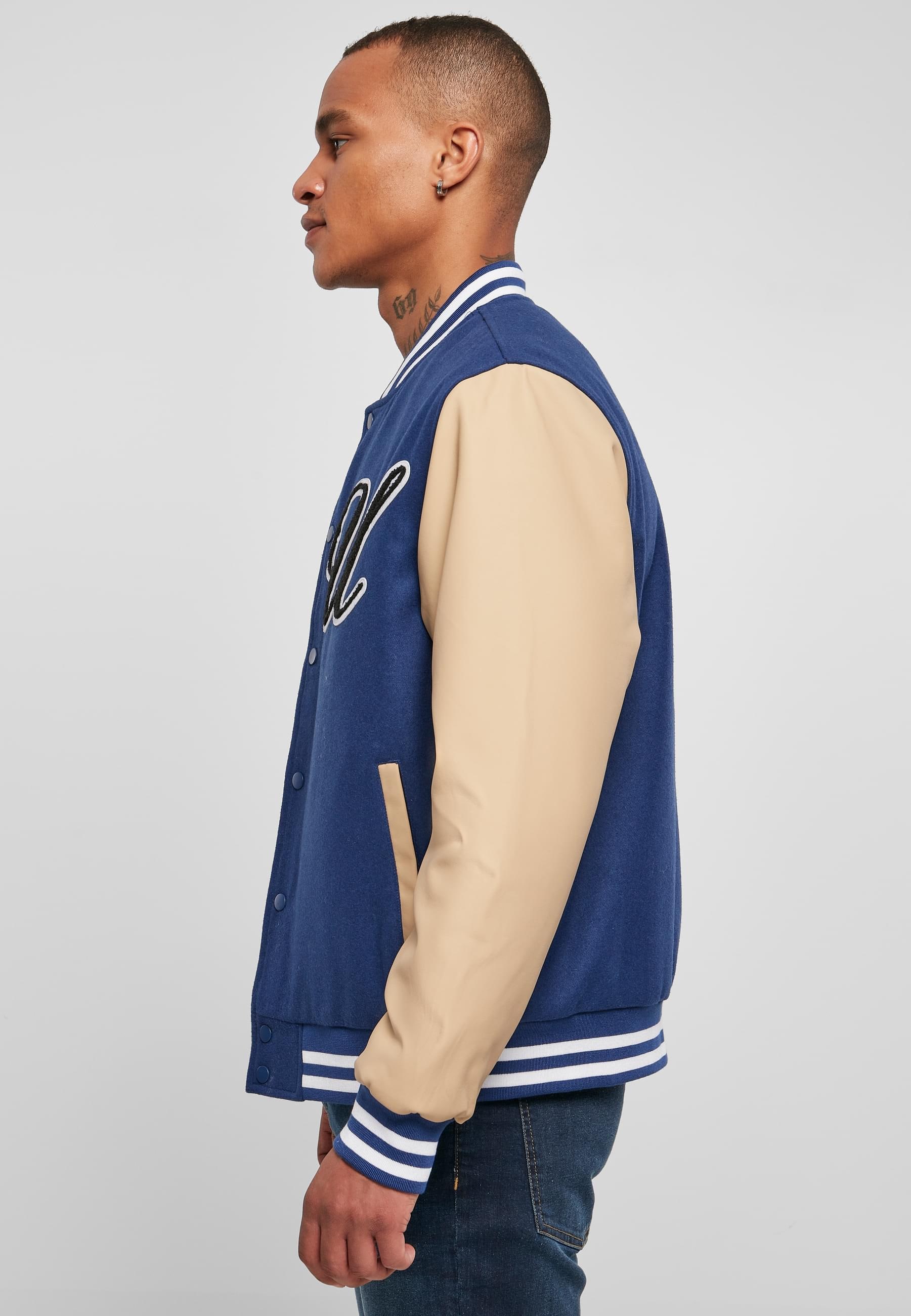 URBAN CLASSICS Allwetterjacke »Urban Classics Herren Big U College Jacket«, (1 St.), ohne Kapuze