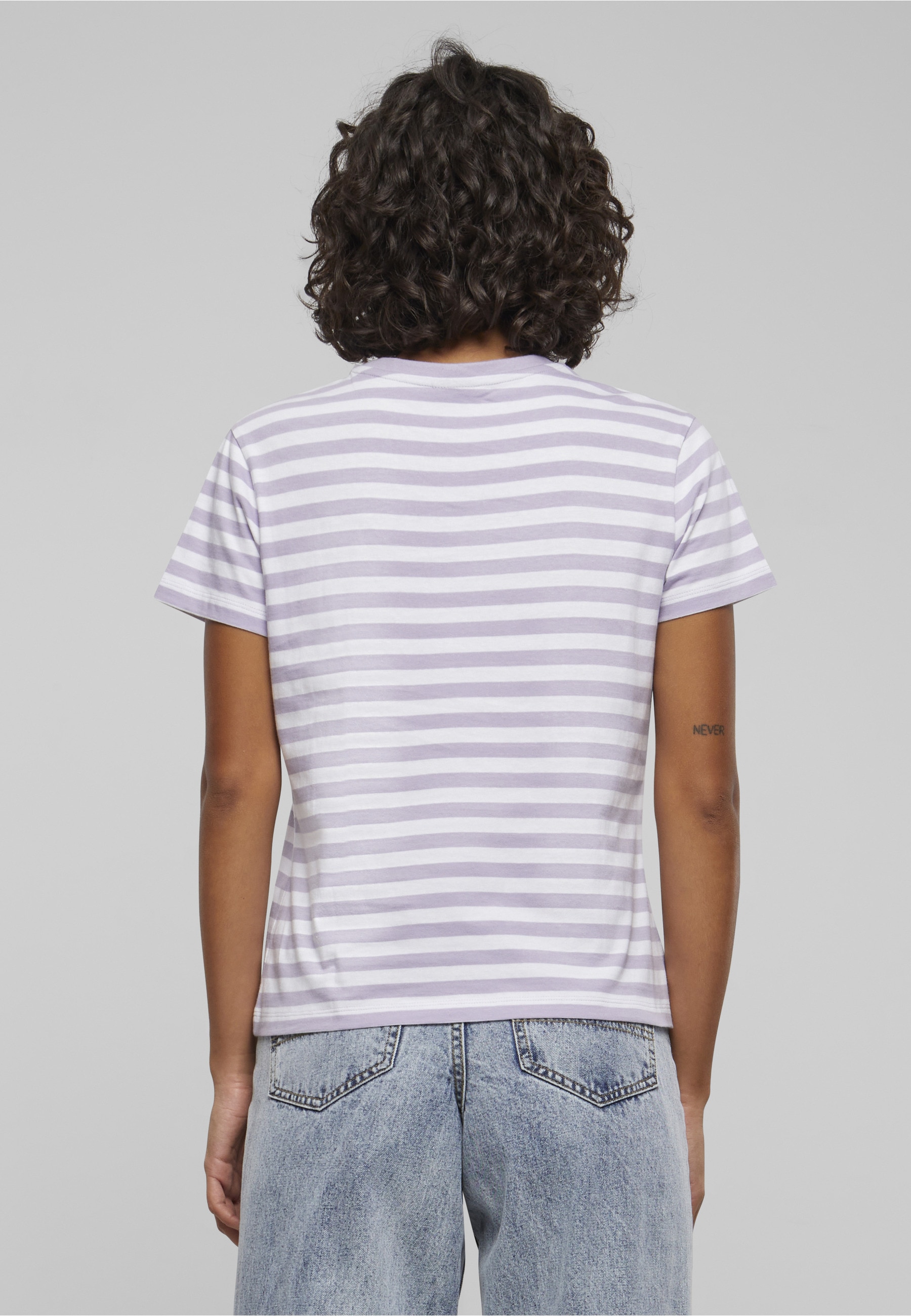 URBAN CLASSICS T-Shirt »Urban Classics Damen Ladies Regular Striped Tee« 1 Stk.
