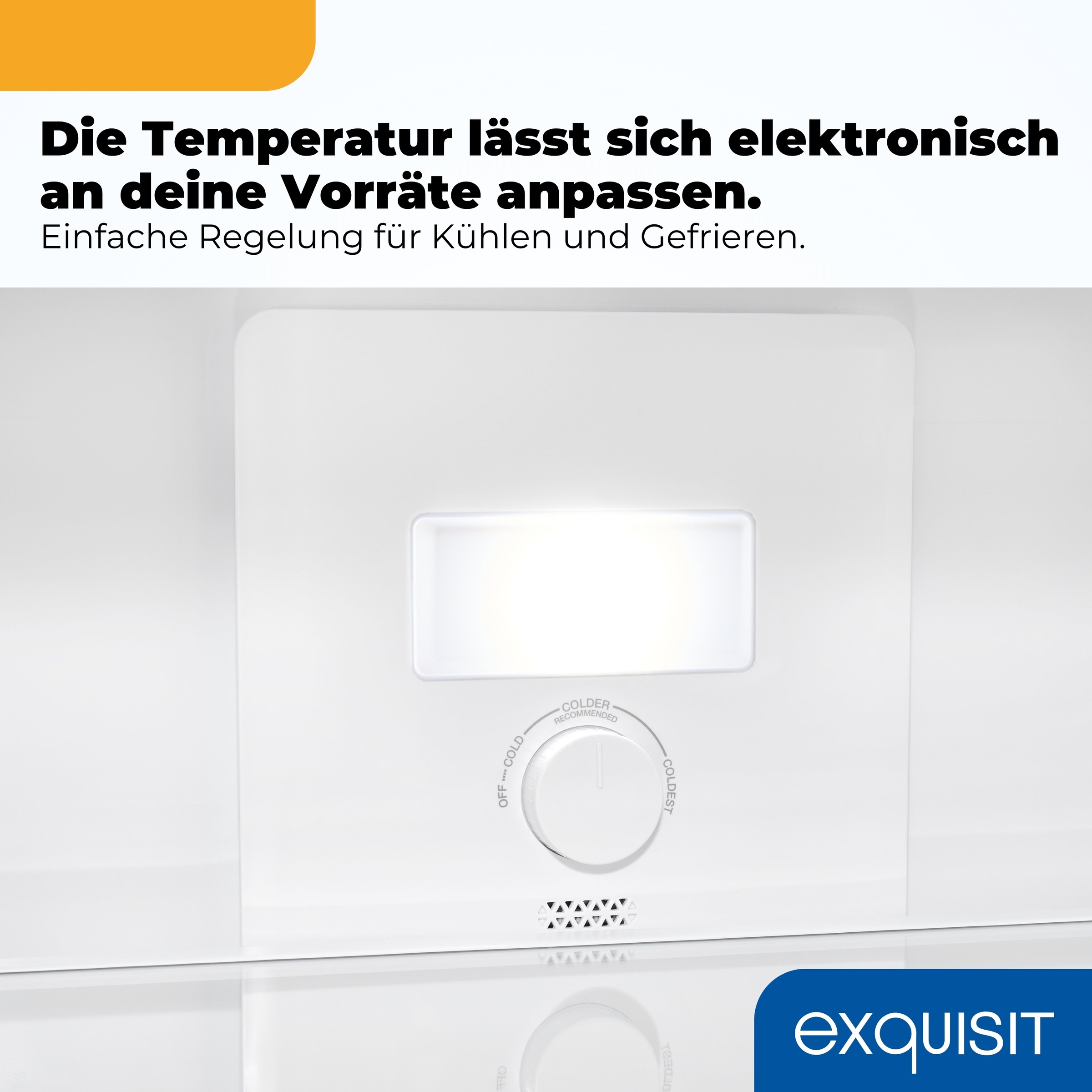 exquisit Kühl-/Gefrierkombination »KGC265-70-NF-040D inoxlook« 180,5 cm hoch 54,5 cm breit NoFrost-Technologie, 4-Sterne-Gefrierfach & praktisches Gefriertablett