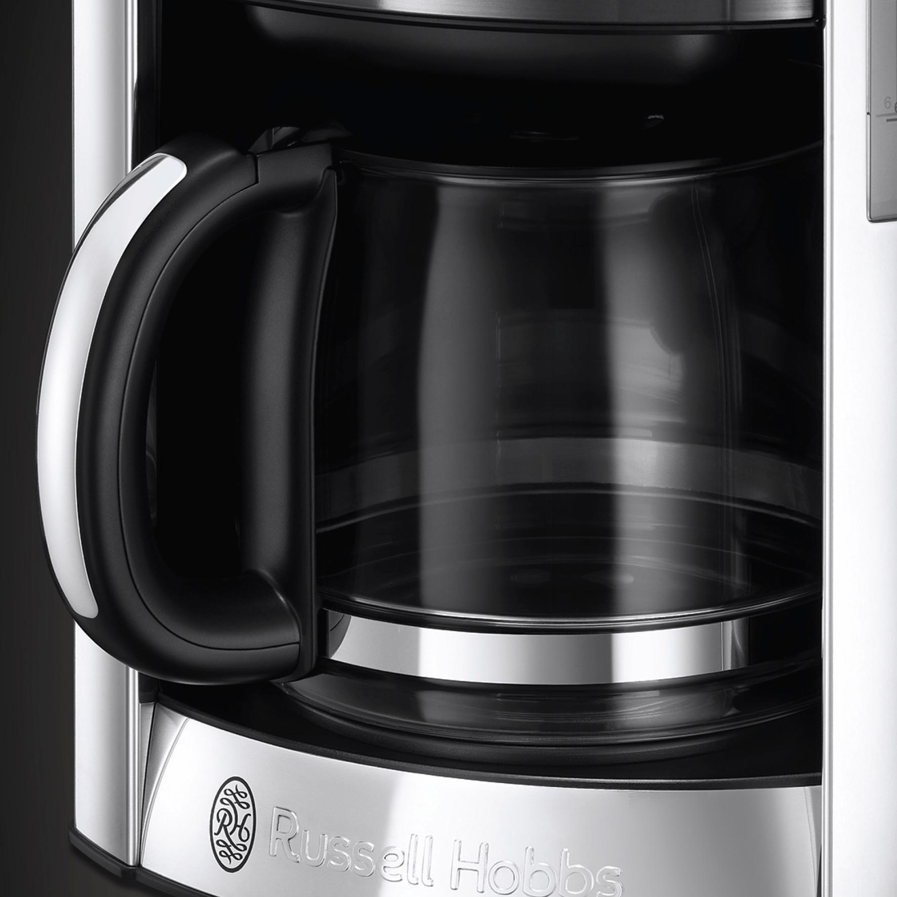 RUSSELL HOBBS Filterkaffeemaschine »Luna Moonlight Grey 23241-56«, 1,5 l Kaffeekanne, Papierfilter, 1x4, mit fingerabdruckresistenter Lackierung