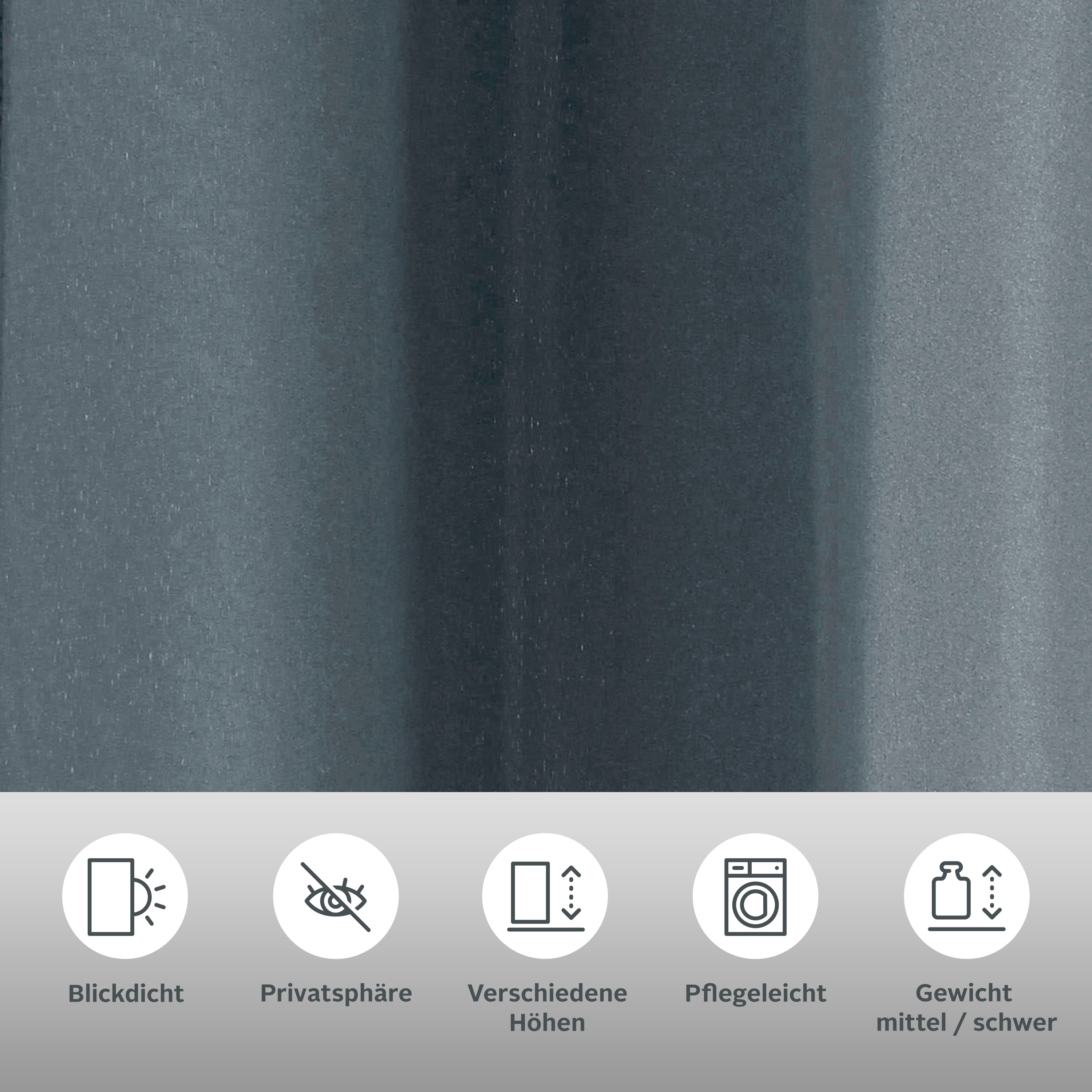 Thumbnail - Bruno Banani Vorhang "Lagan" Ösen 2 Stk. tlg. 2-er Set, gewebt, Microfaser, versch. Größen, einfarbig, Bestseller