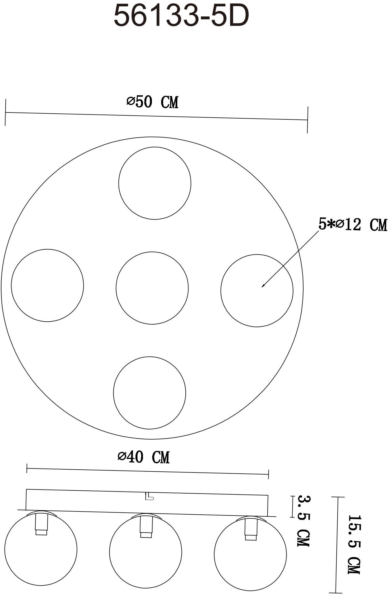 GLOBO LIGHTING Deckenleuchte »RIHA«, Leuchtmittel G9 | Leuchtmittel wechselbar, Deckenlampe/rund/Wohnzimmer/Schlafzimmer/modern