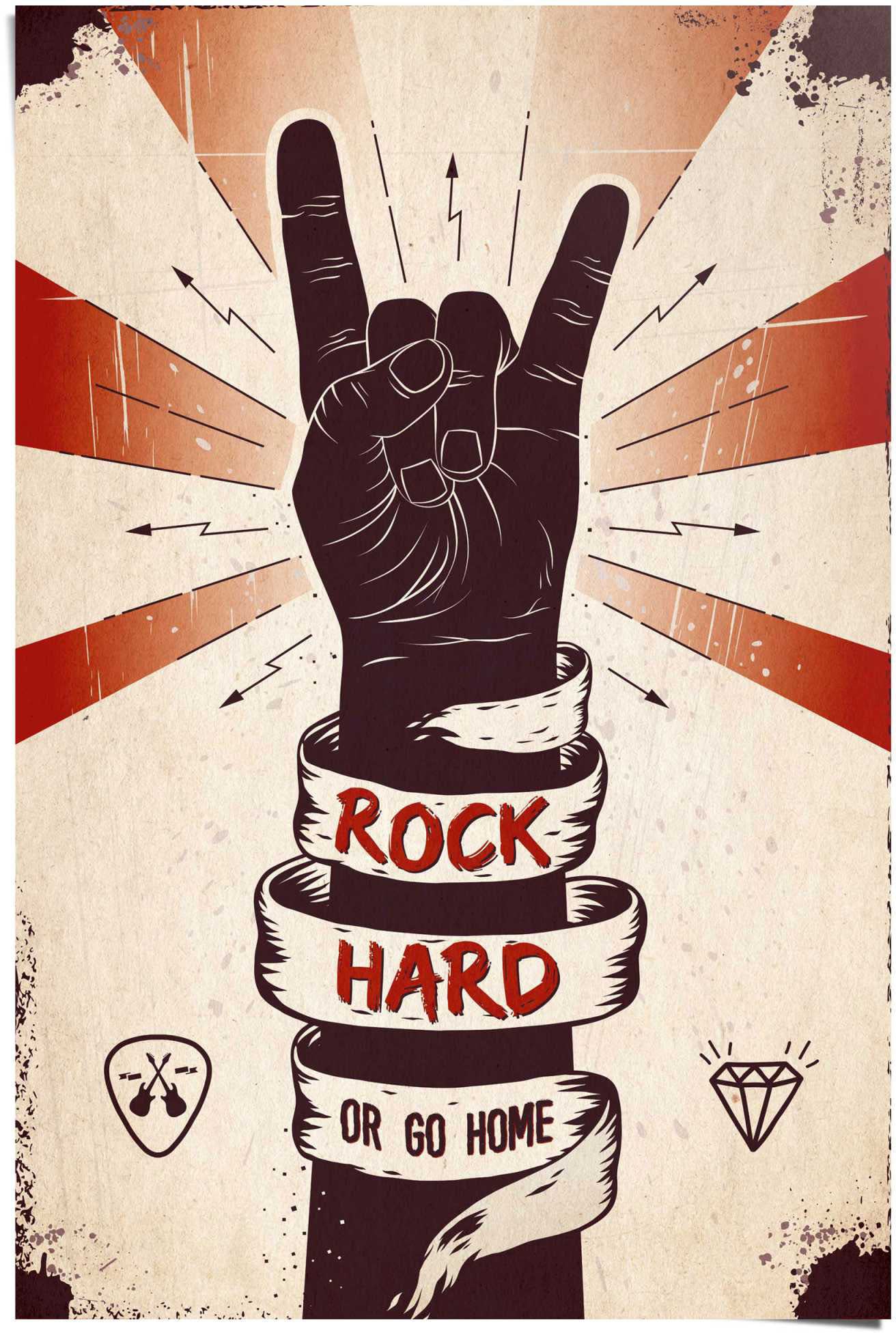 Reinders Poster "Rock Hard" 1 Stk. tlg. günstig online kaufen
