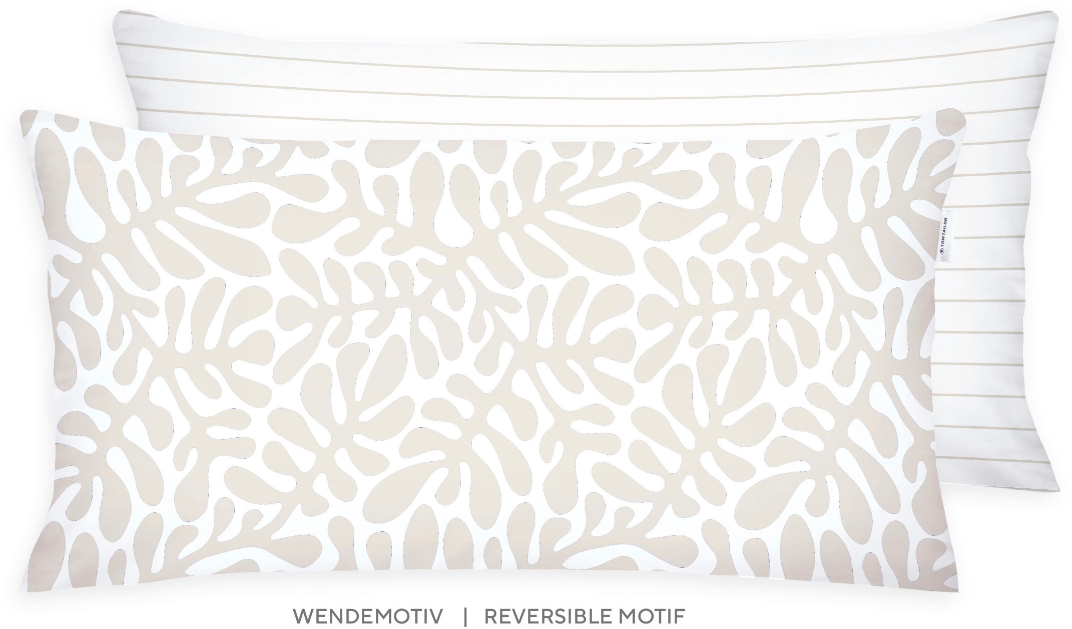 TOM TAILOR HOME Kissenhülle "new bedroom, ORGANIC LEAVES, 40x40cm oder 40x8 günstig online kaufen