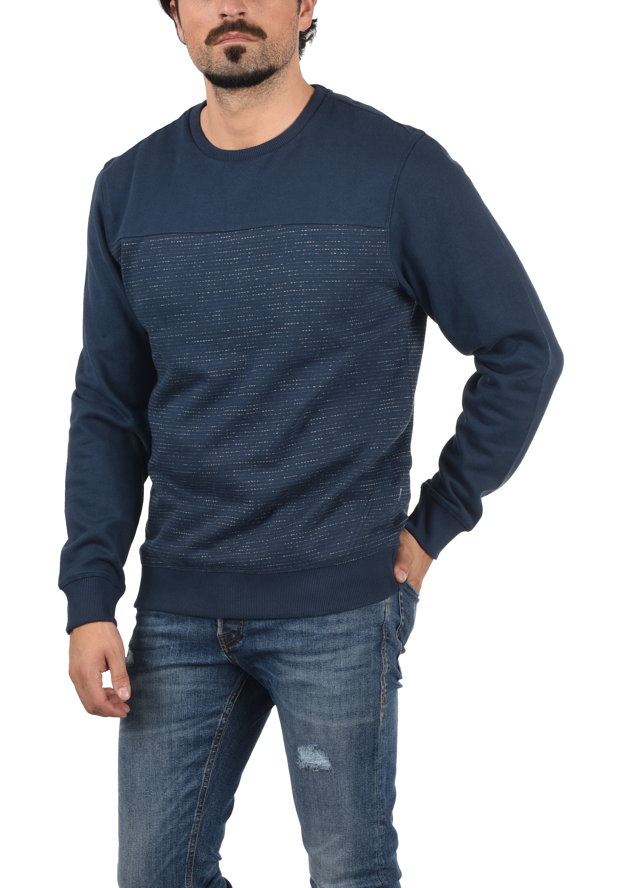 Blend Longpullover "BHTok", Klassisches Sweatshirt mit Rundhalsausschnitt günstig online kaufen