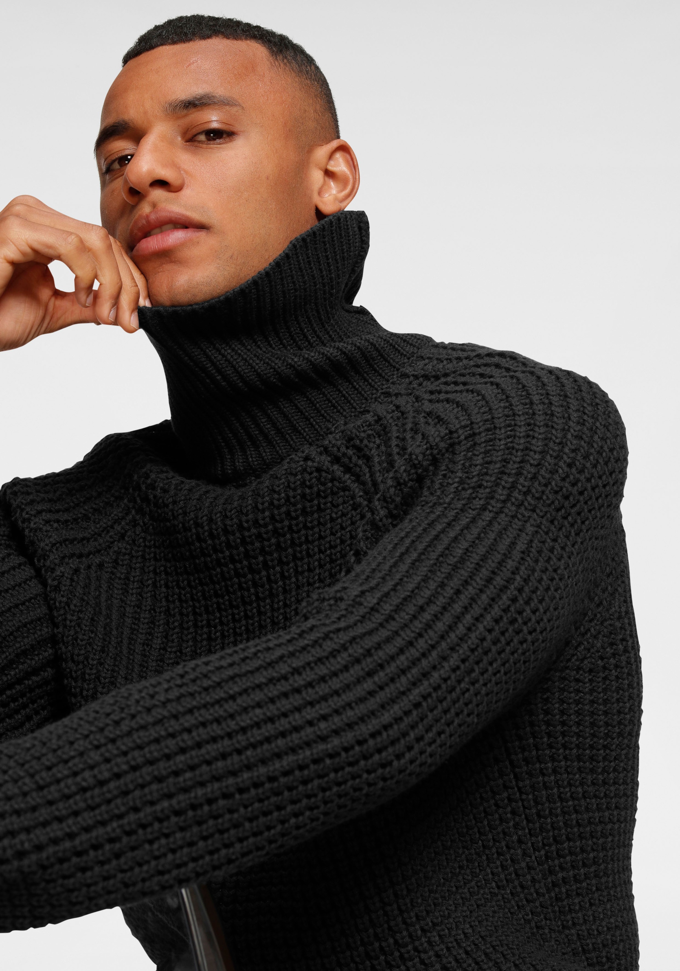 Bruno Banani Turtleneck Sweater Black XXL 3