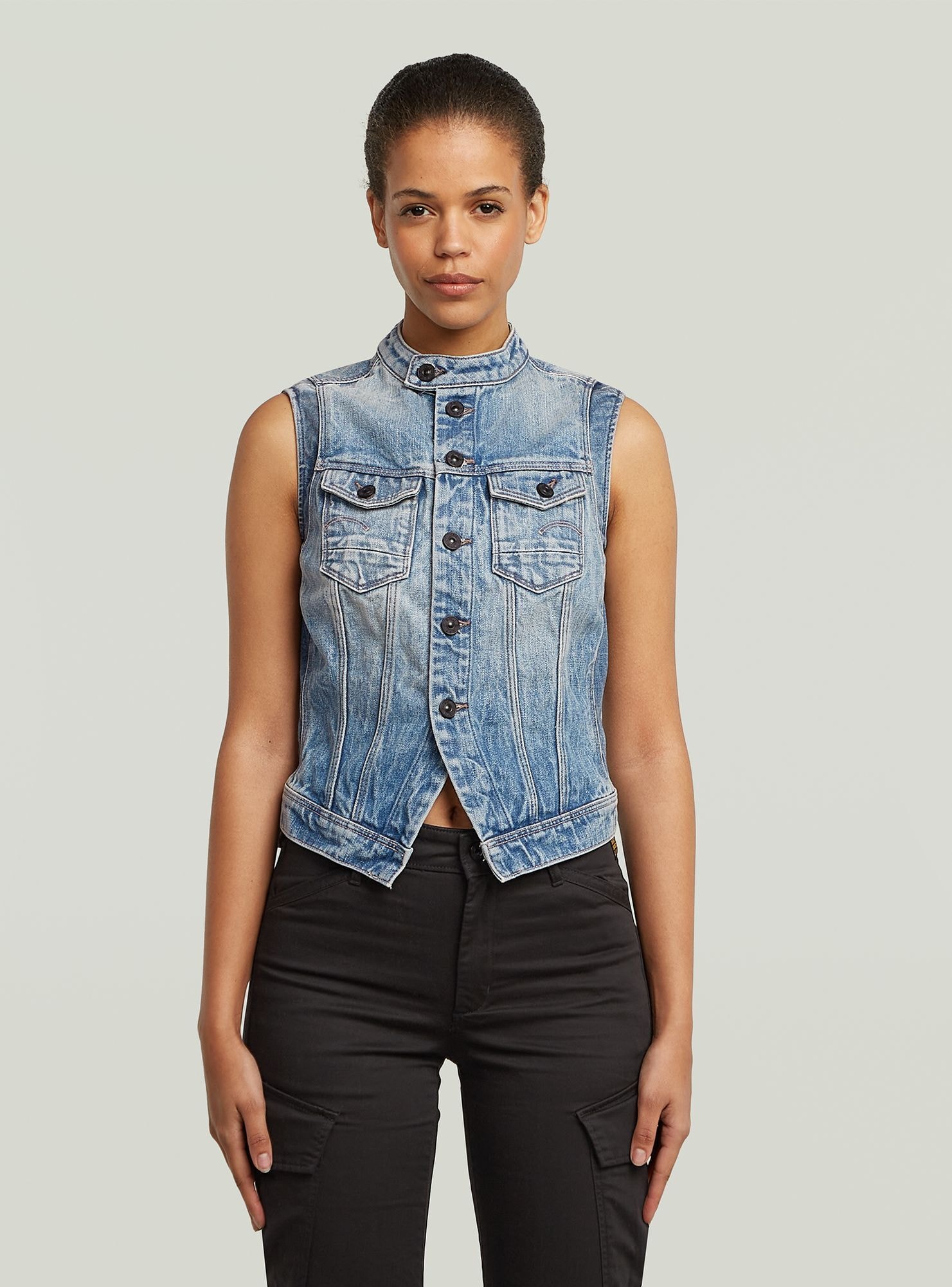 G-STAR Softshellweste "Pitched Hem Slim Weste" günstig online kaufen