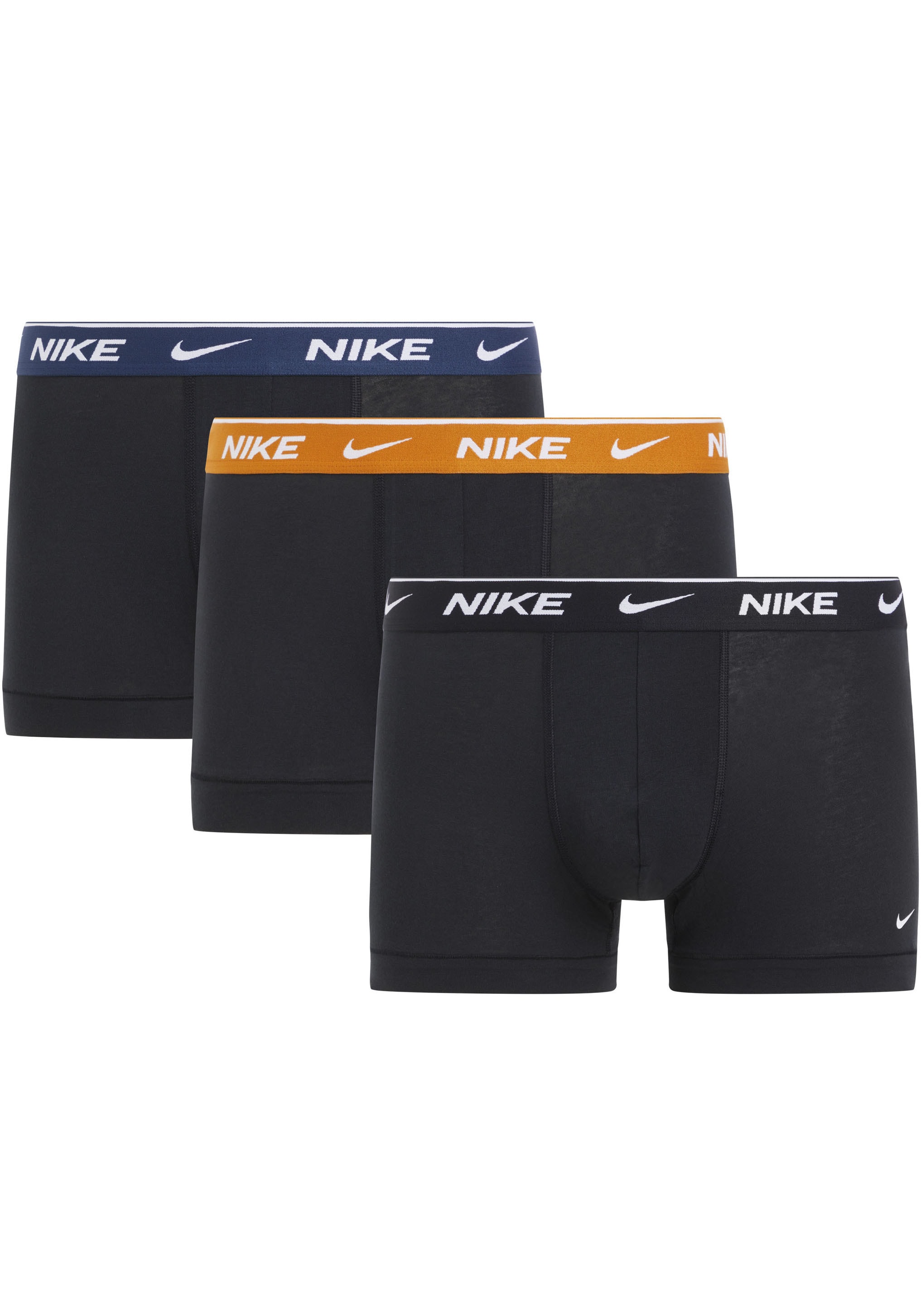 NIKE Underwear Trunk "TRUNK 3PK", (Packung, 3 St., 3er), mit farbigem NIKE Logo-Elastikbund