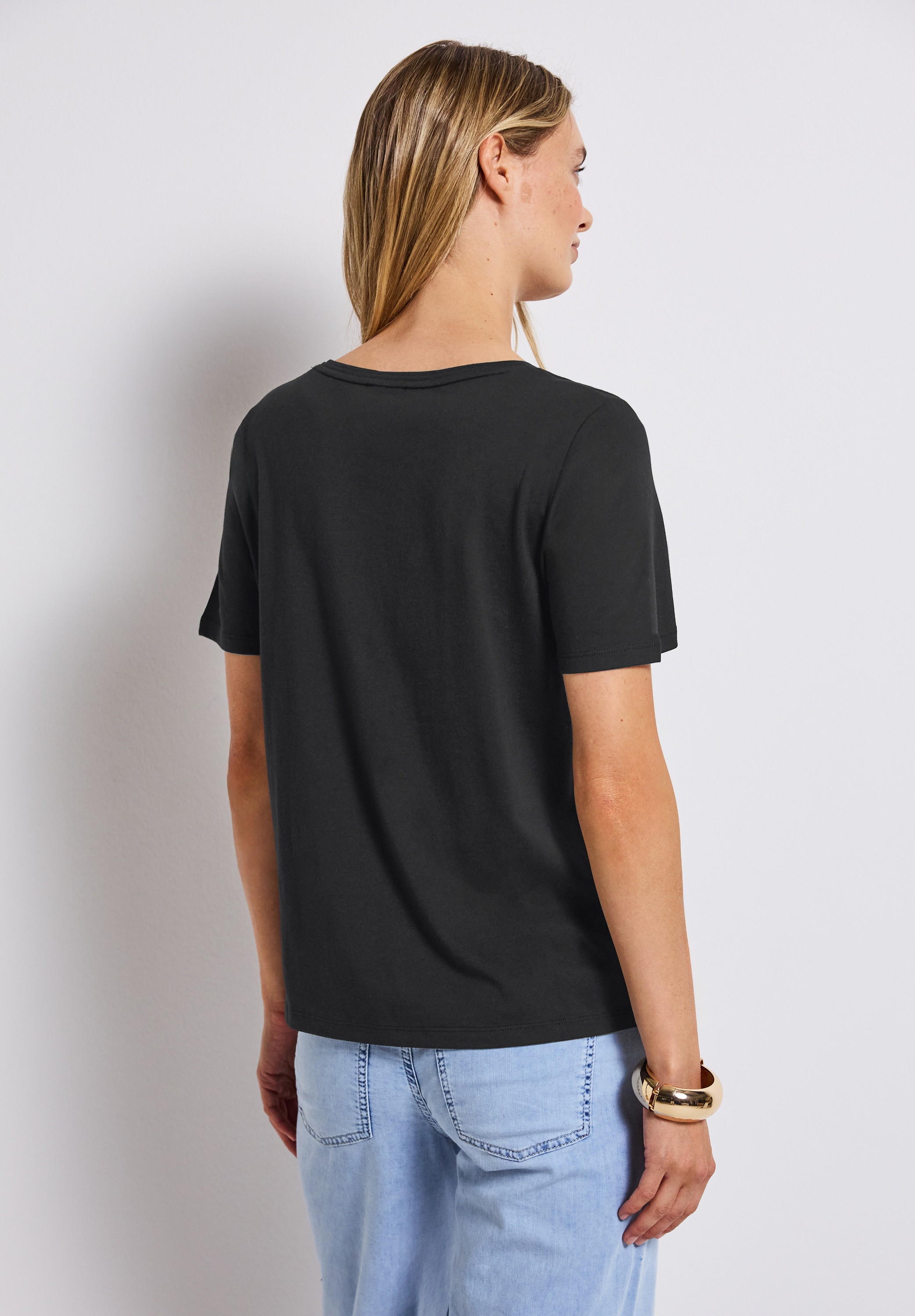STREET ONE T-Shirt, mit V-Ausschnitt