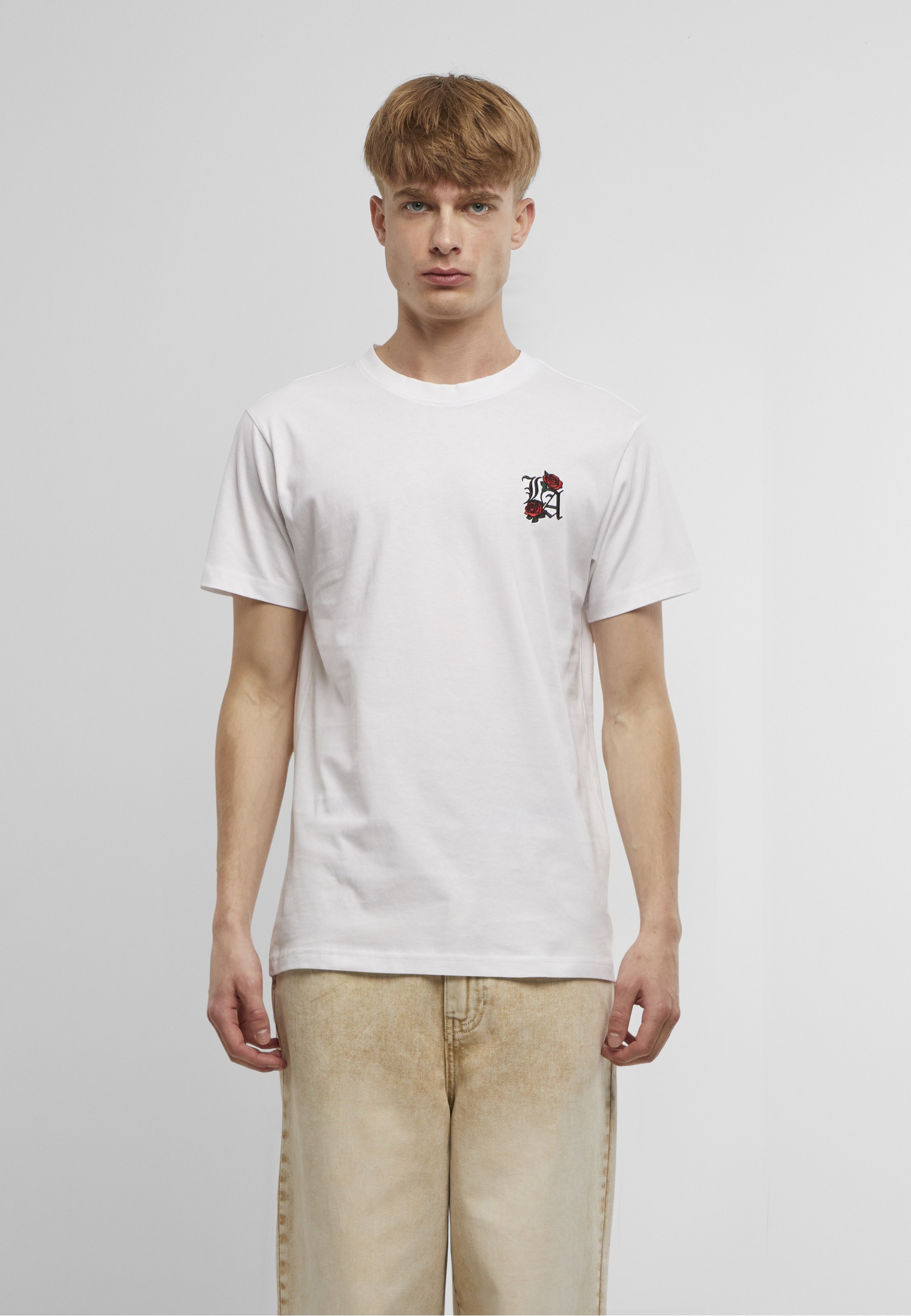 MisterTee T-Shirt »MisterTee LA Roses EMB Tee« 1 Stk.