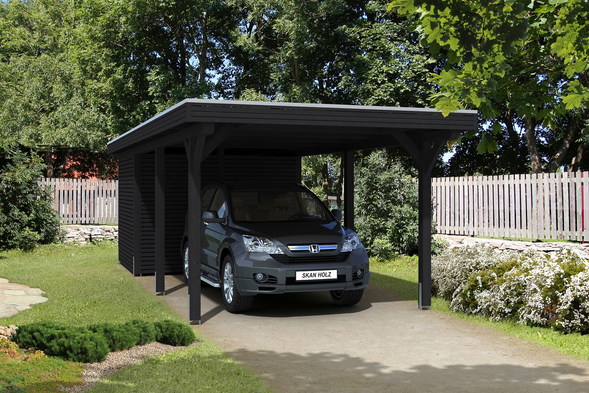 Skanholz Einzelcarport »Spessart«, 291 cm, Anthrazit