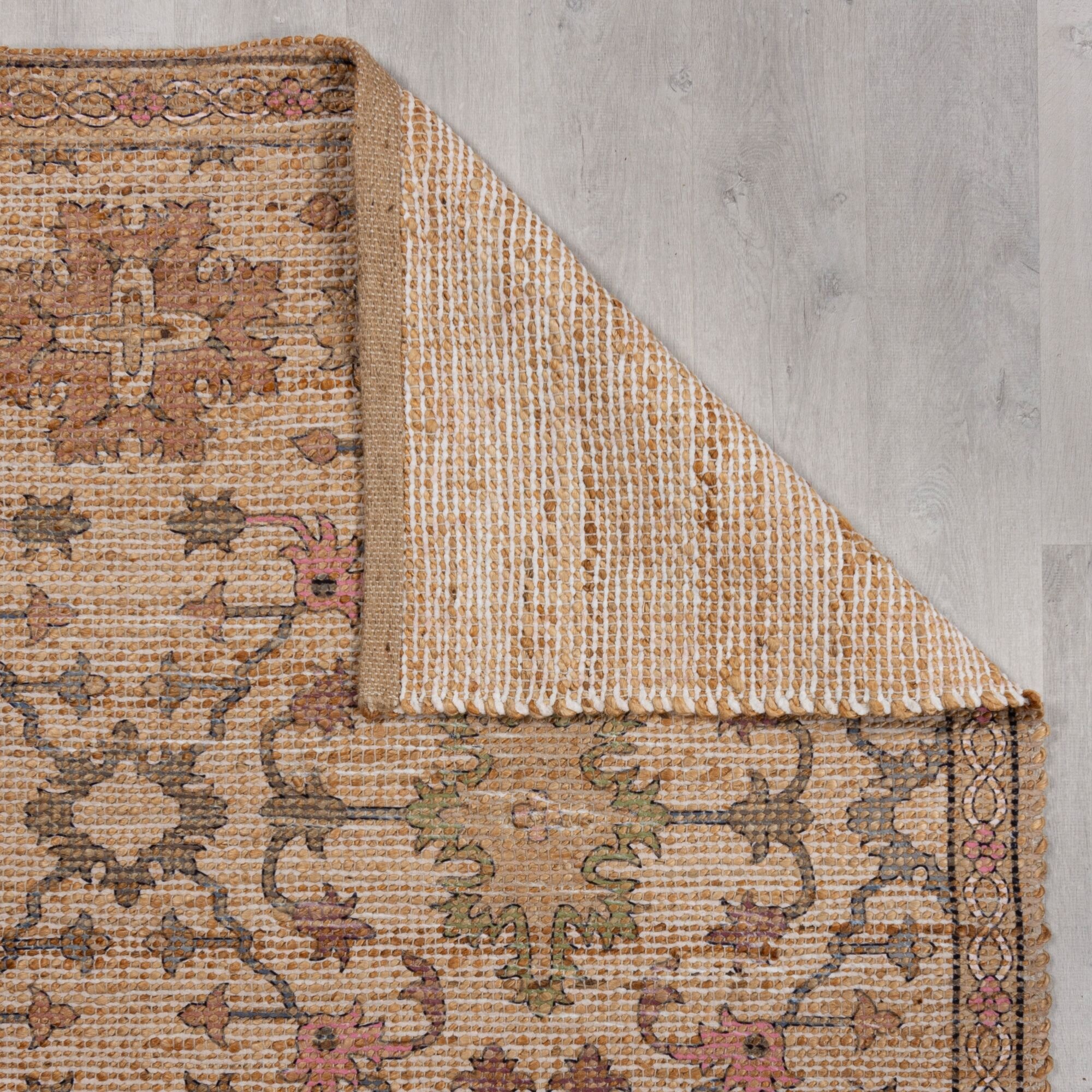 Thumbnail - FLAIR RUGS Teppich "Celine Jute" rechteckig 1 mm Höhe Chenille-Jutemischung Teppich, Wohnzimmer, Schlafzimmer, Büro