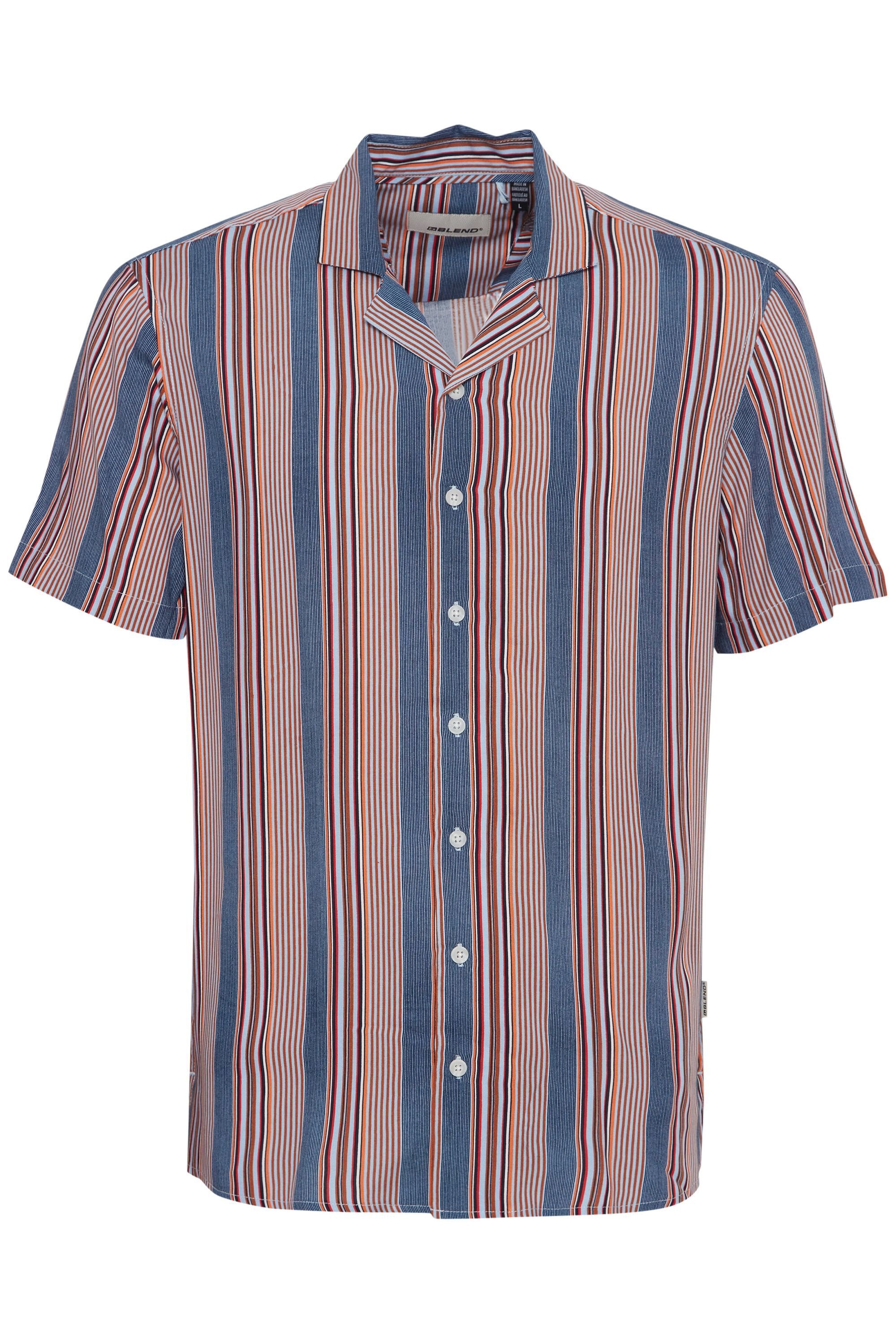 Blend Kurzarmhemd "BHShirt", Sommerliches Kurzarmhemd mit Streifen günstig online kaufen