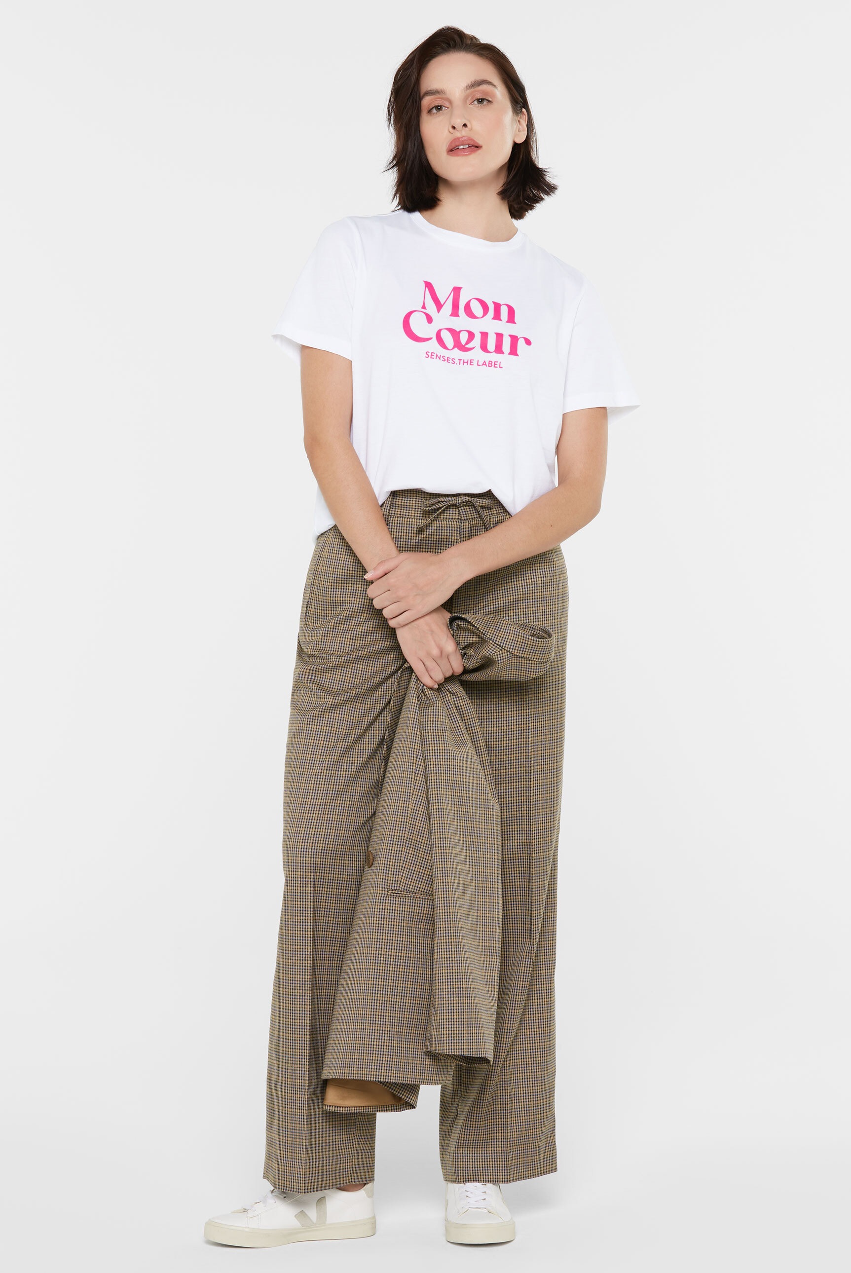 SENSES.THE LABEL Rundhalsshirt, aus Baumwolle