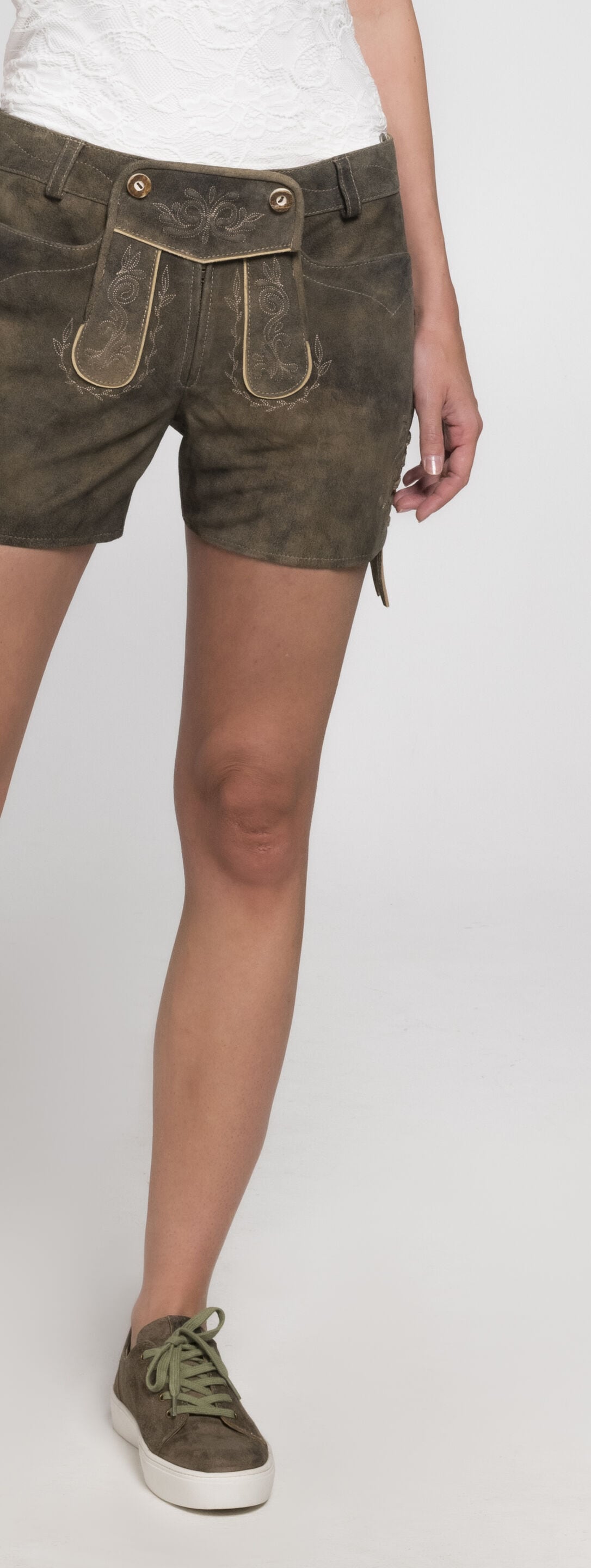 Spieth & Wensky Lederhose »Barbie«  mit Stickereien