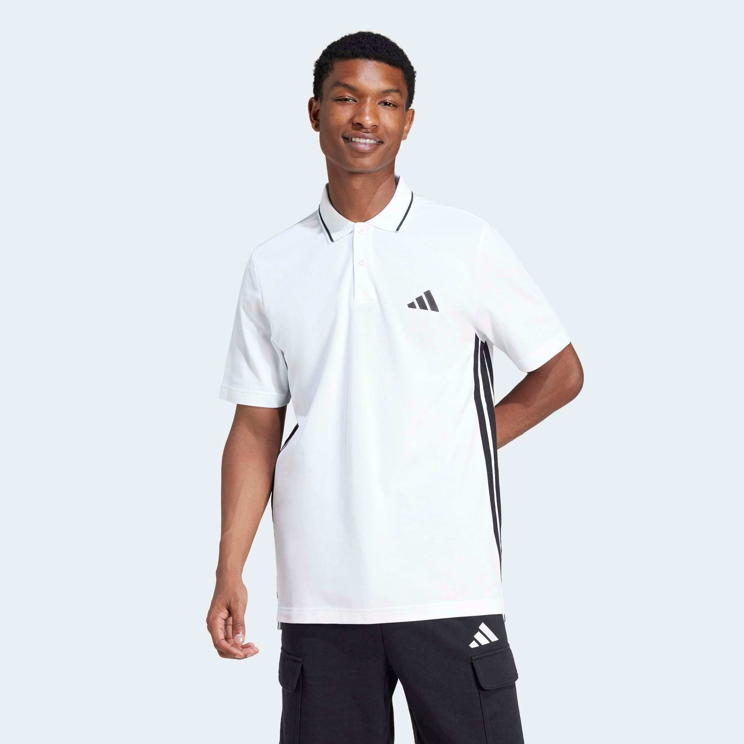 adidas Sportswear Poloshirt "ESSENTIALS 3-STREIFEN PIQUÉ" günstig online kaufen