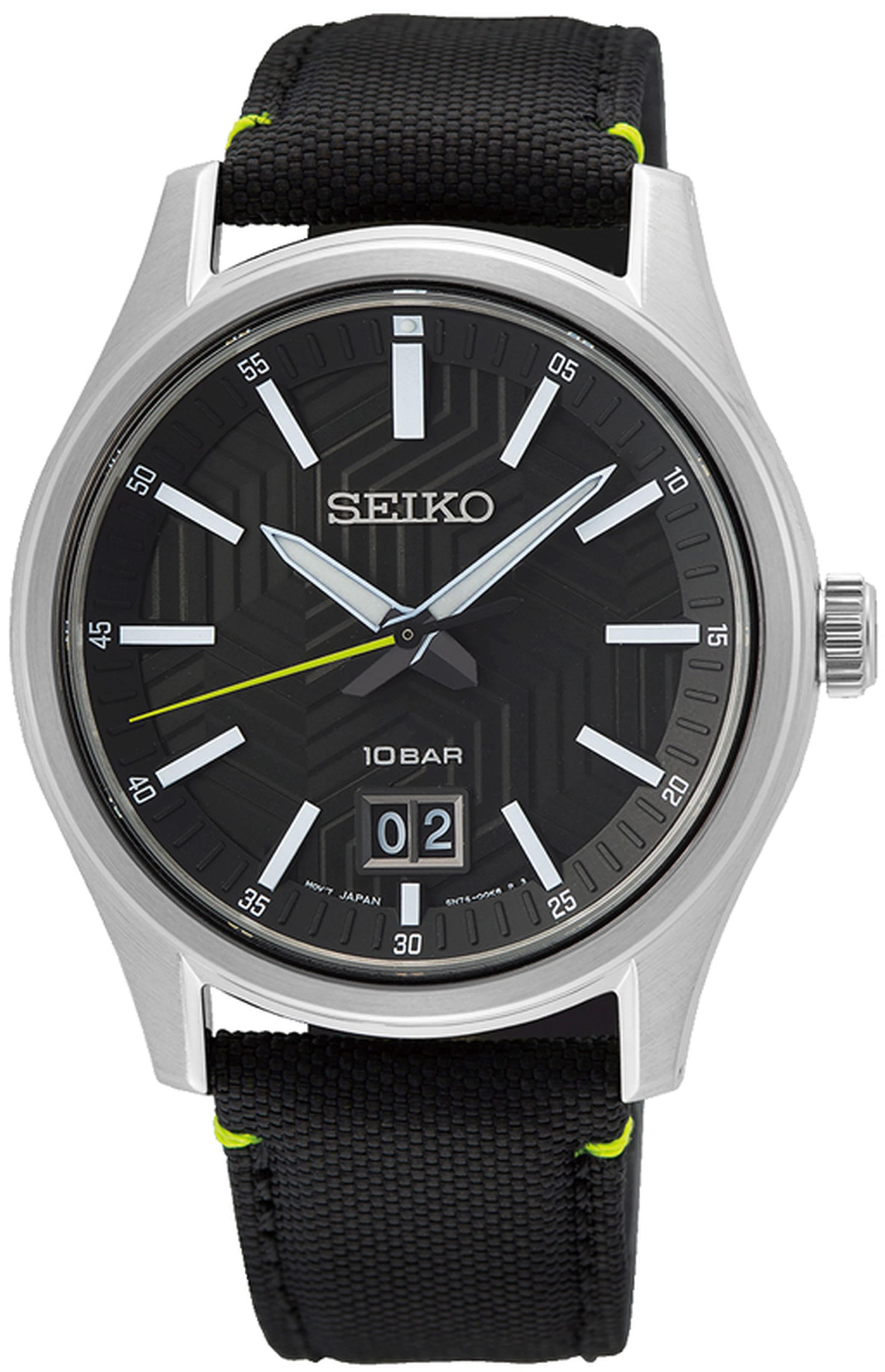 Seiko Quarzuhr »SUR517P1«, Armbanduhr, Herrenuhr, Datum, Saphirglas