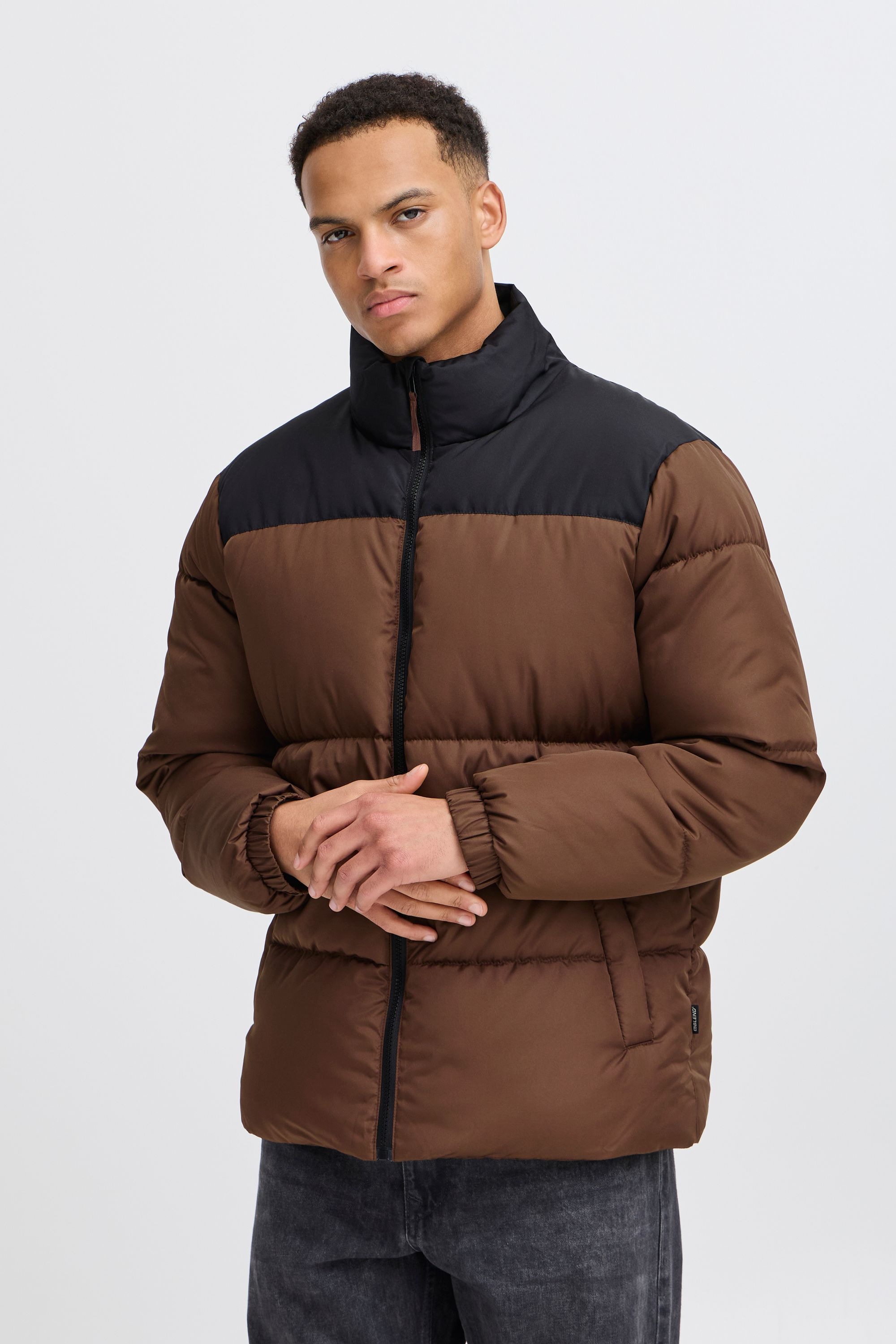 Steppjacke BLEND "Steppjacke BHELWIN", Herren, Gr. XL, braun (chicory coffee), Obermaterial: 100% Polyester PES., Jacken Steppjacke 8