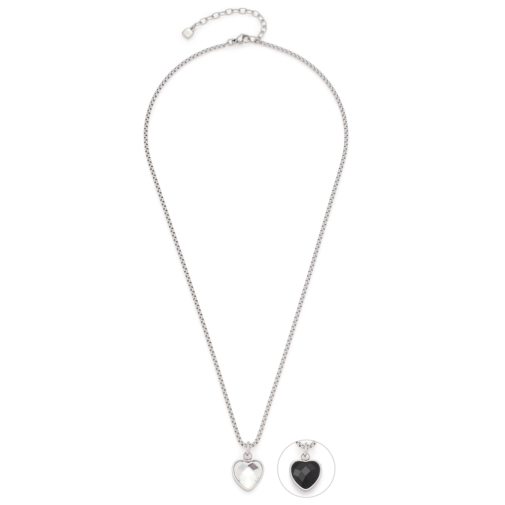 LEONARDO Kette mit Anhänger »Halskette Carli Valentin's Special Herz, 023377, 023378«