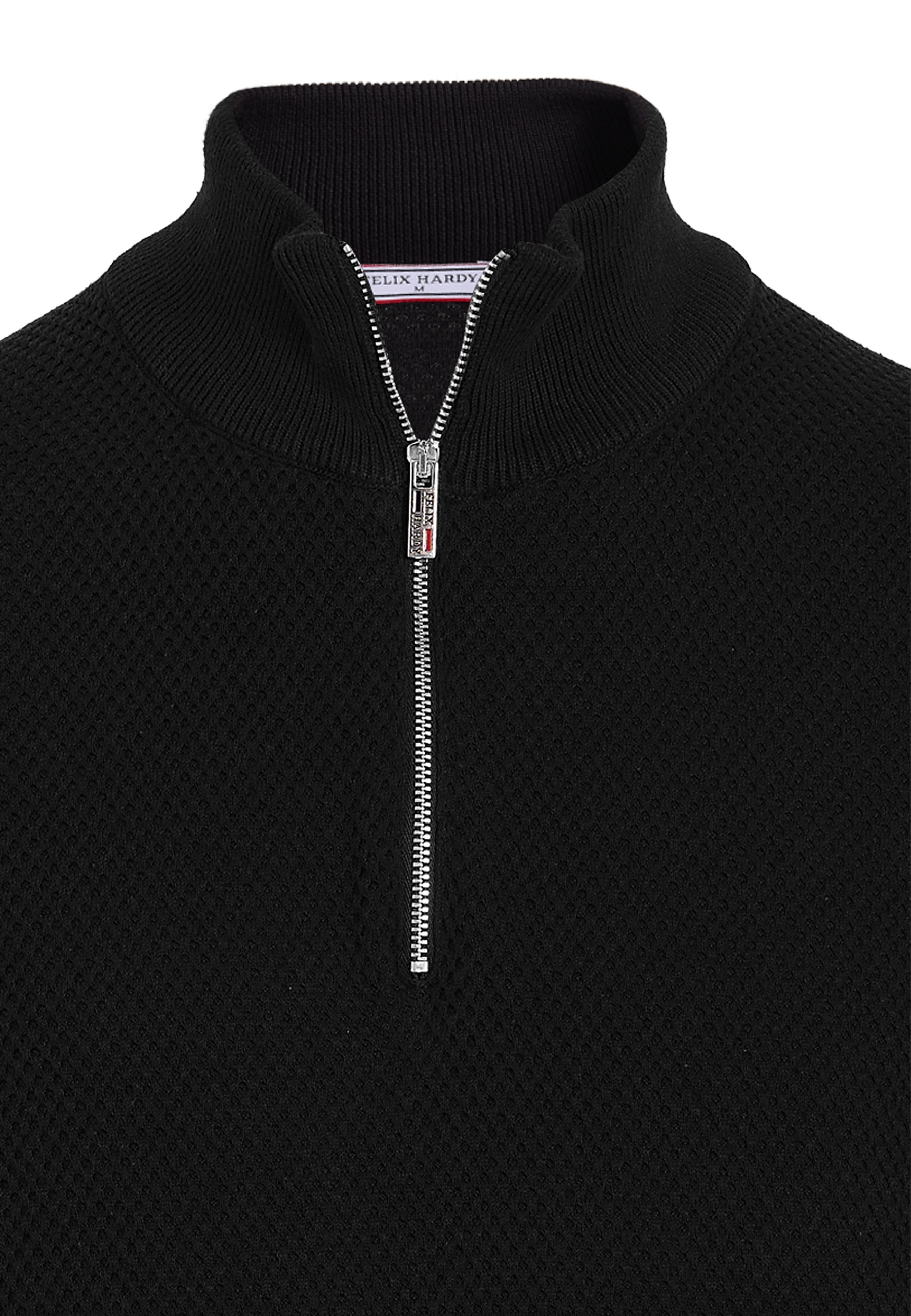 Felix Hardy Stehkragenpullover »Pullover mit halbem Reißverschluss«