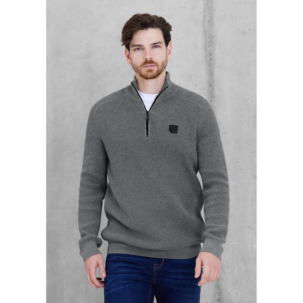 STREET ONE MEN Stehkragenpullover