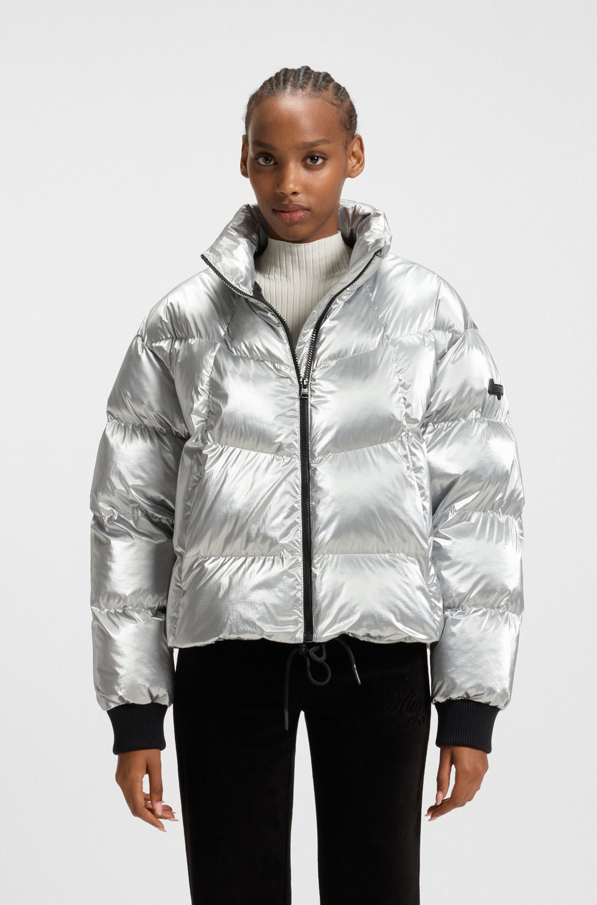 HUGO Blue Steppjacke "Fiorella" in verkürzter Länge, Kordelzug im Saum günstig online kaufen