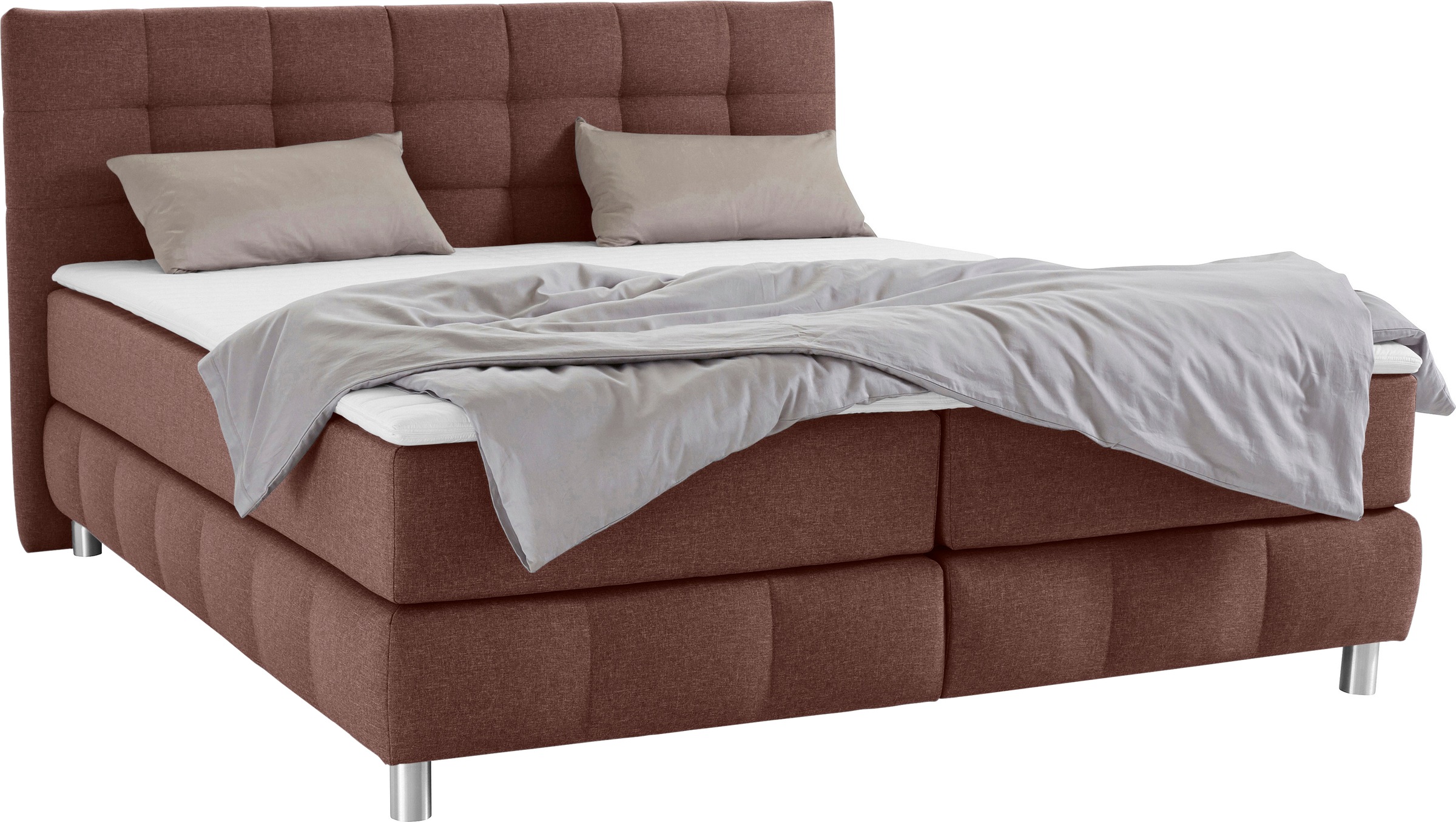 Home affaire Boxspringbett "Salo" incl. Topper, 6 Breiten, 2 Härtegrade, TF günstig online kaufen