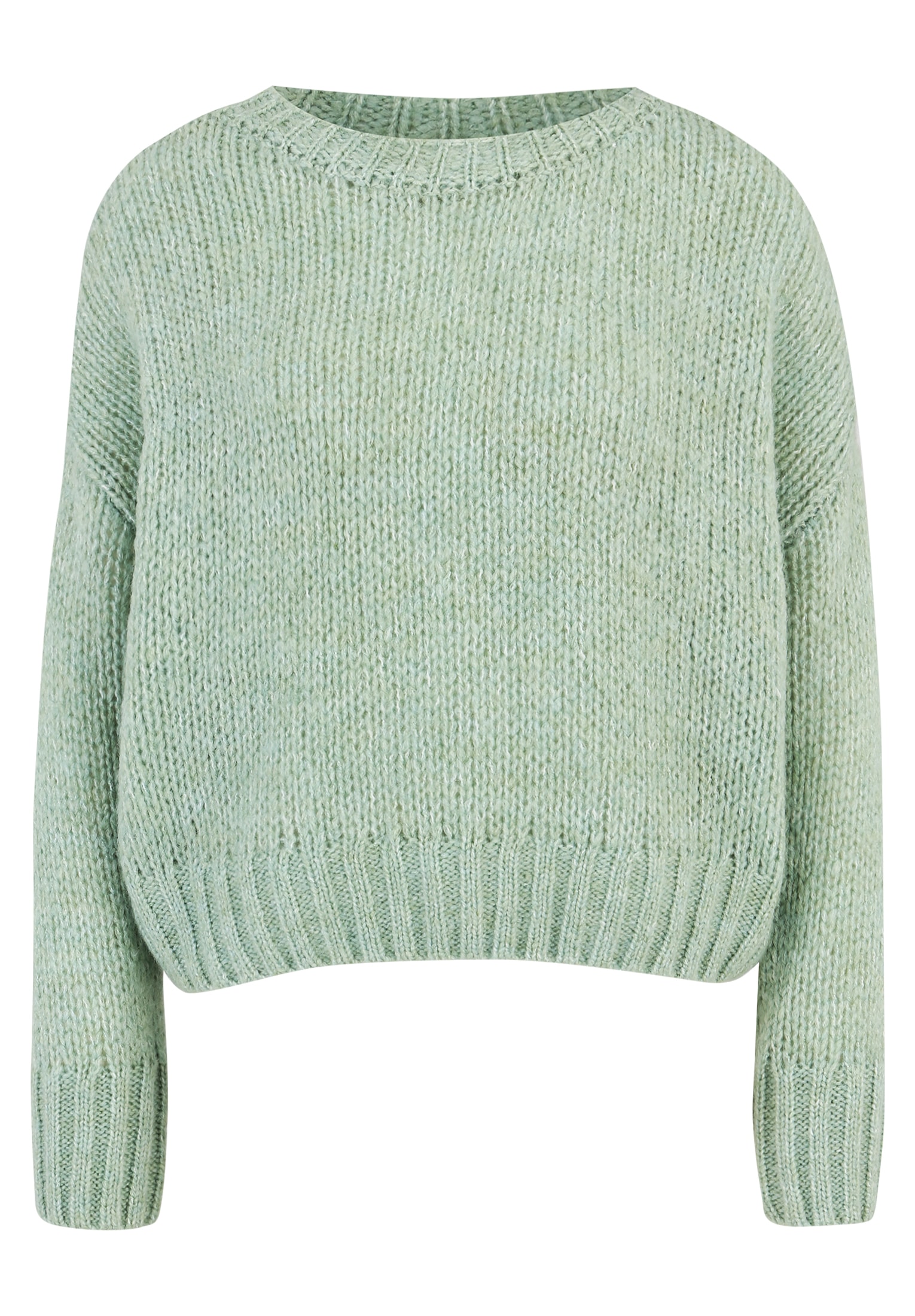 Cartoon Strickpullover »Cartoon Basic-Pullover mit Rundhalsausschnitt«, (1 tlg.), Rippbündchen