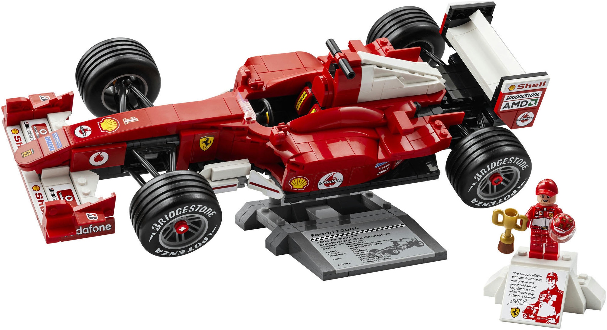 LEGO® Konstruktionsspielsteine »Ferrari F2004 und Michael Schumacher (11375), LEGO Icons«