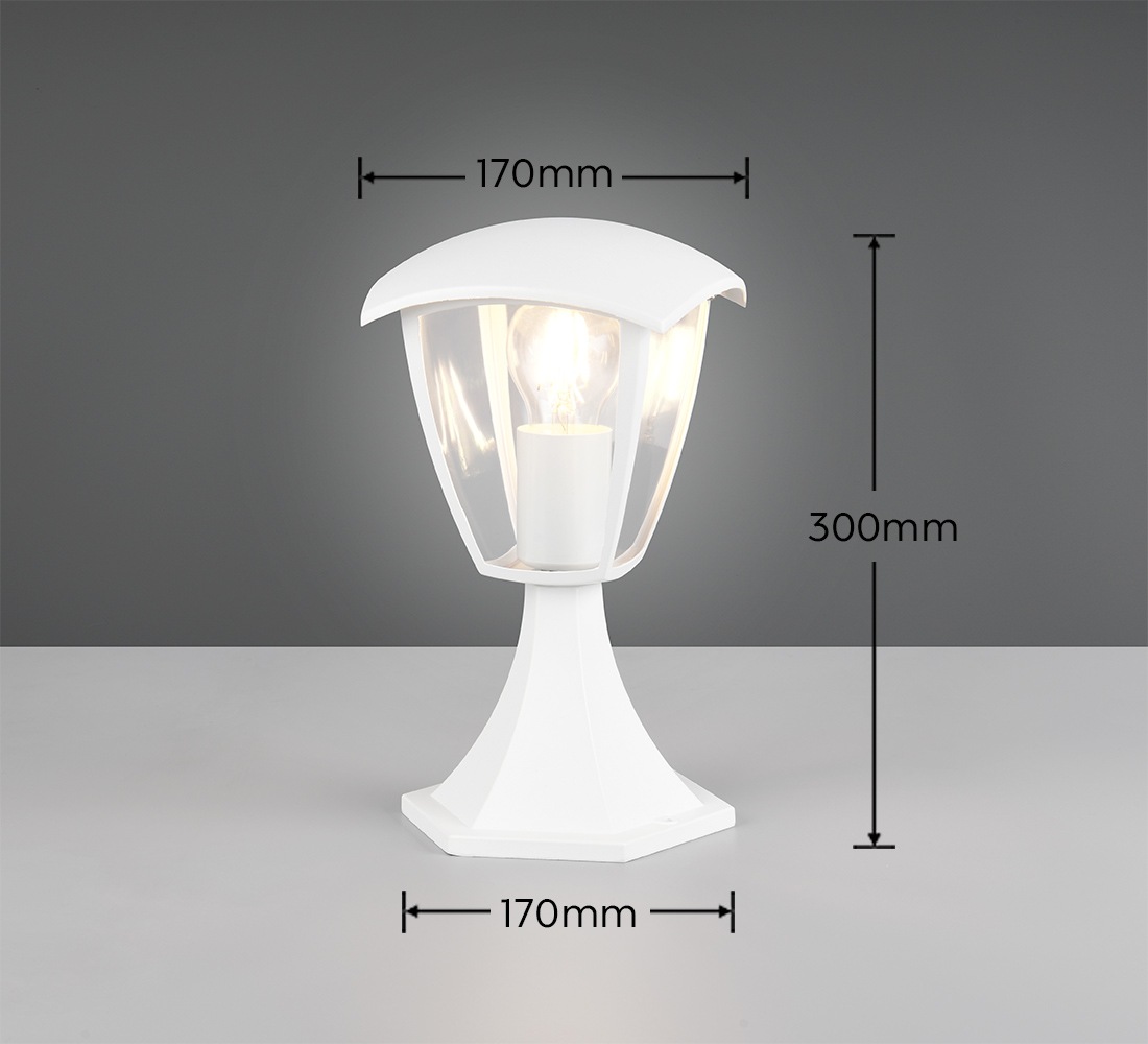 TRIO Leuchten Außen-Stehlampe »VENTA, dekorative Outdoor Wegeleuchte Höhe 30cm, exkl 1x E27 max 10W«, 1 flammig, Leuchtmittel E27 | Leuchtmittel wechselbar, kleine Stehleuchte für Garten oder Terrasse, Leuchtmittel wechselbar