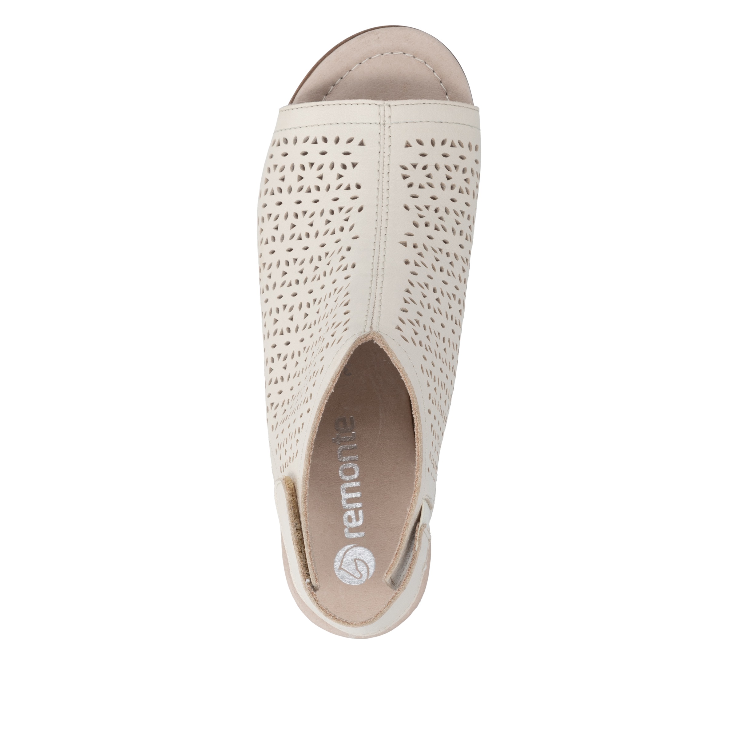 Remonte Schaftsandalette  Sommerschuh mit Blockabsatz und Klettriemchen an der Ferse