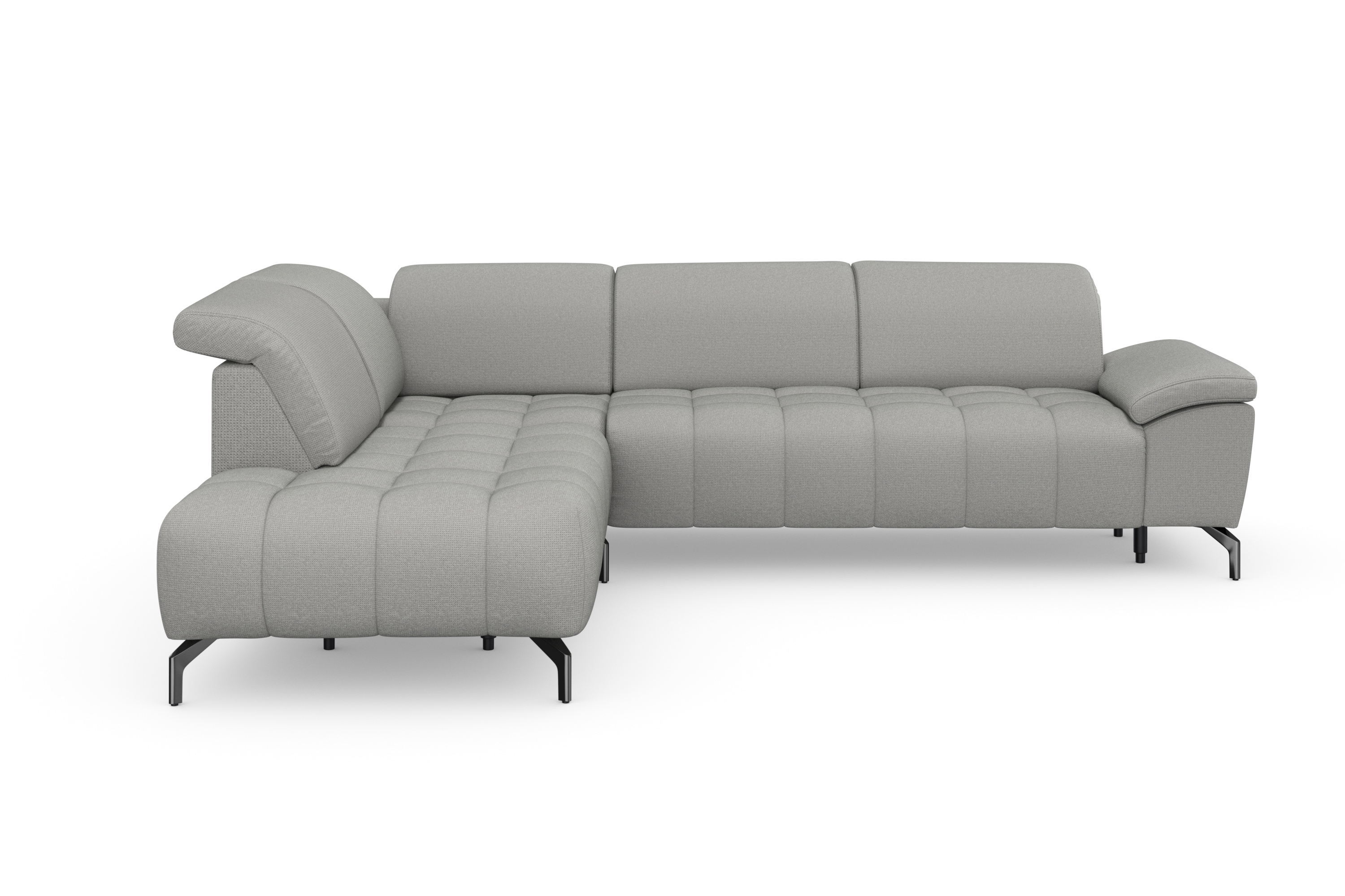 sit&more Ecksofa "Cool L-Form" wahlweise mit Kopfteilverstellung und Vorziehsitz motorisch