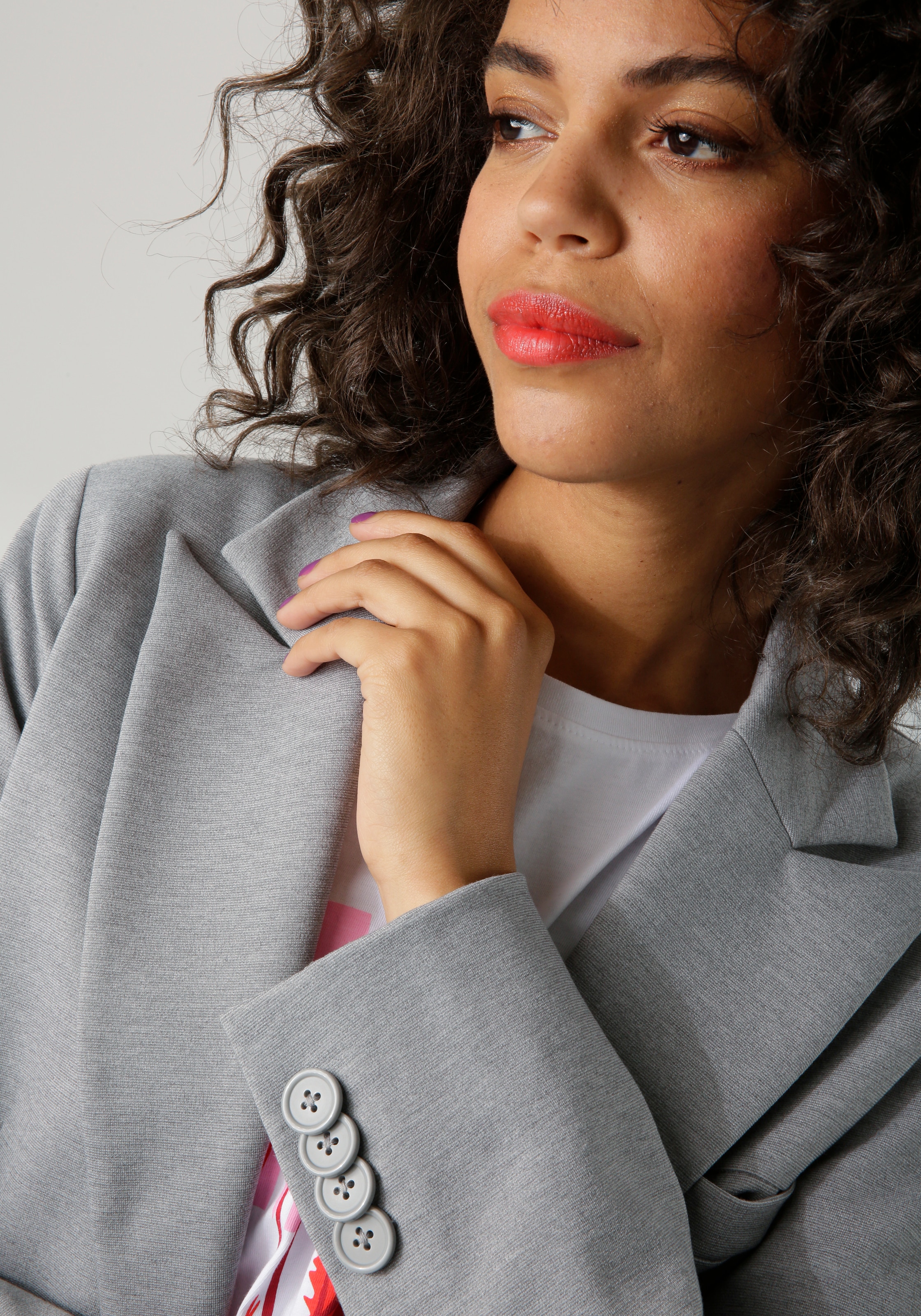 Aniston CASUAL Longblazer, mit Reverskragen - NEUE KOLLEKTION