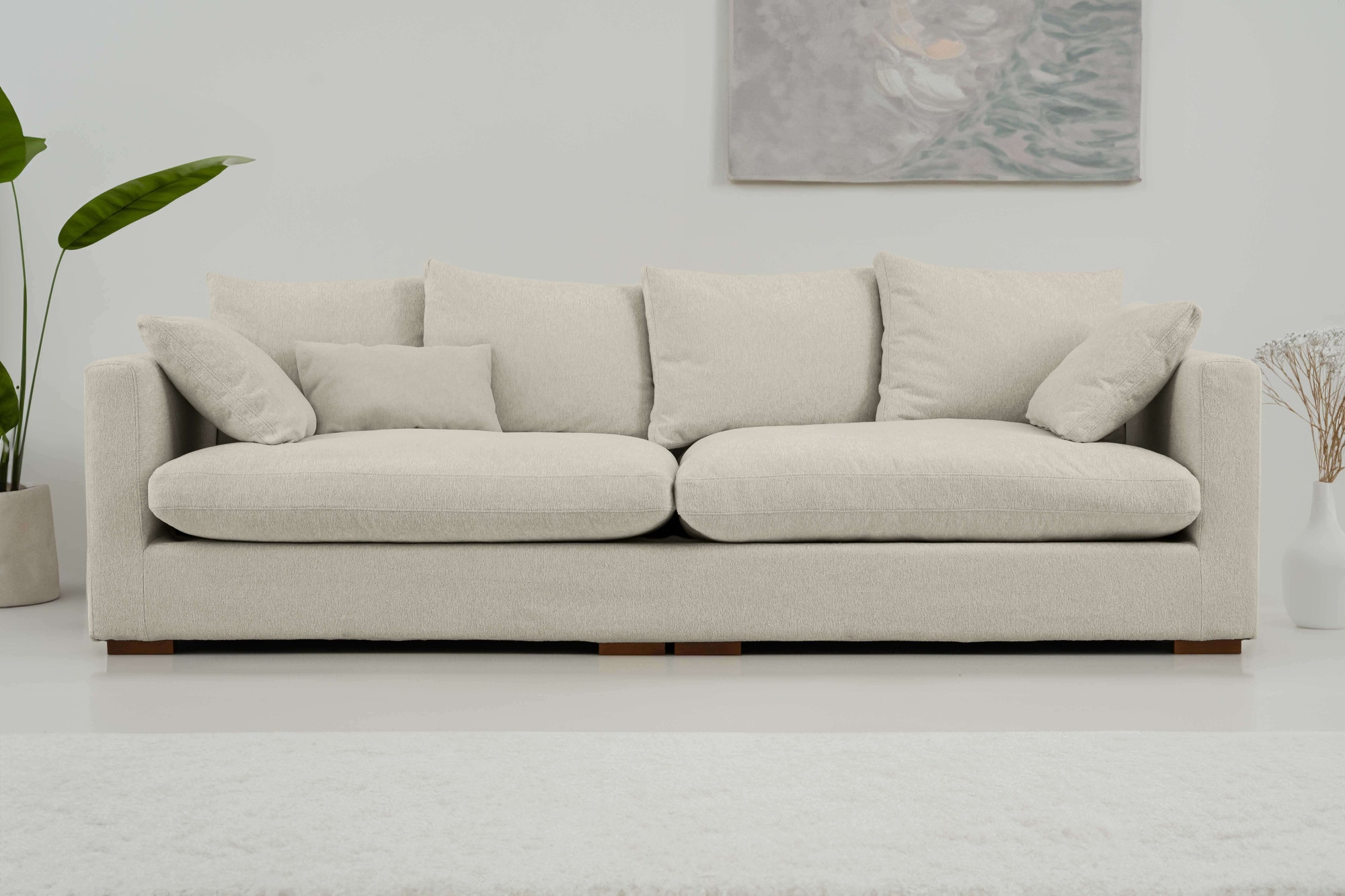 Home affaire Big-Sofa "Coray", extra weich und kuschelig, Füllung mit Feder günstig online kaufen