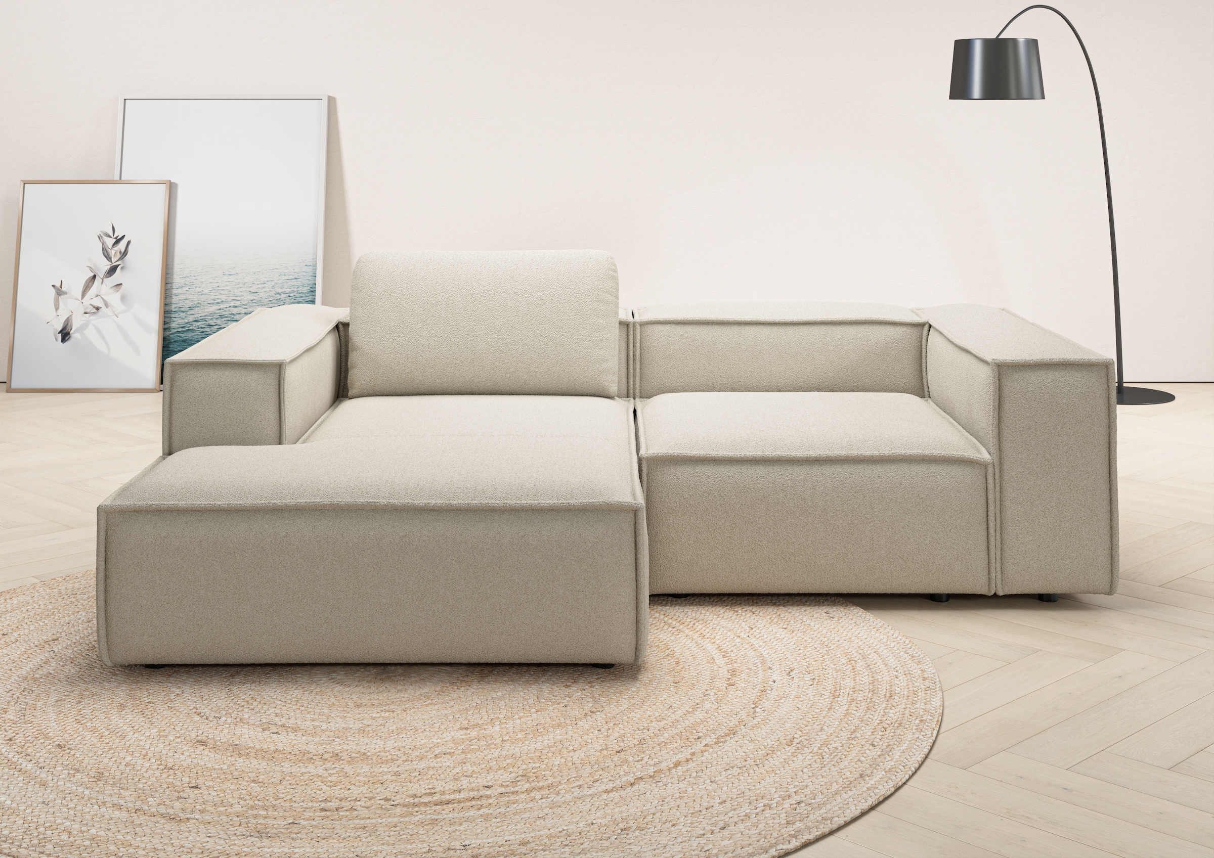 Places of Style Ecksofa "Watertown, kompakte L-Form, 246 cm breite für klei günstig online kaufen