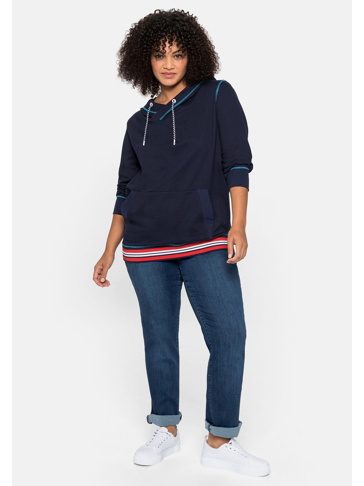 eine kräftige Oberschenkel und | Gerade Größen«, schmale MANUELA BAUR Taille für Jeans online kaufen »Große Sheego