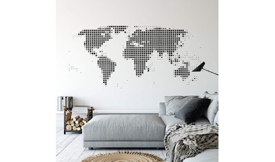 Wall-Art Wandtattoo »Punkte Weltkarte abstrakt Dots«, (1 St.) kaufen