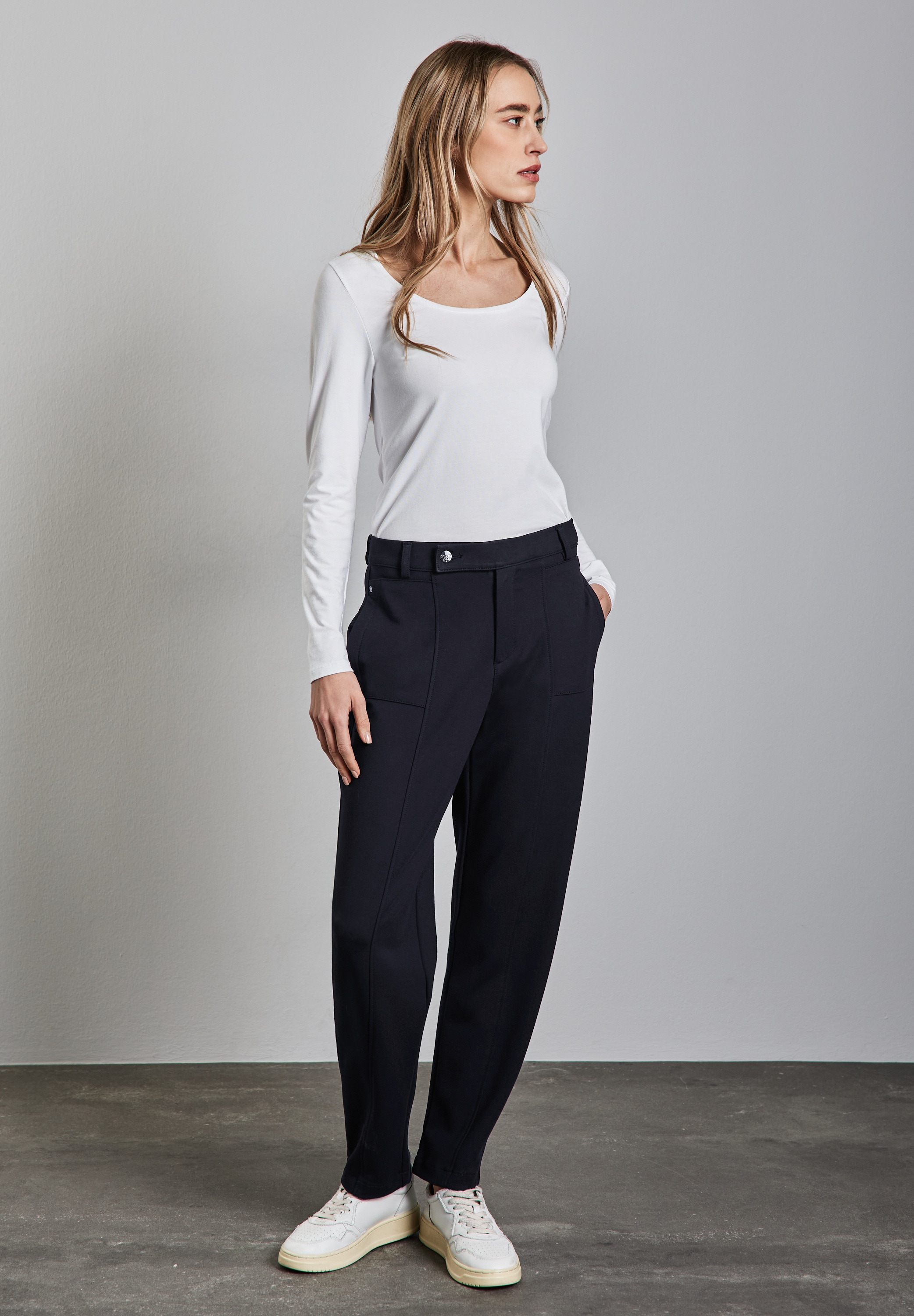 STREET ONE Stoffhose, High Waist