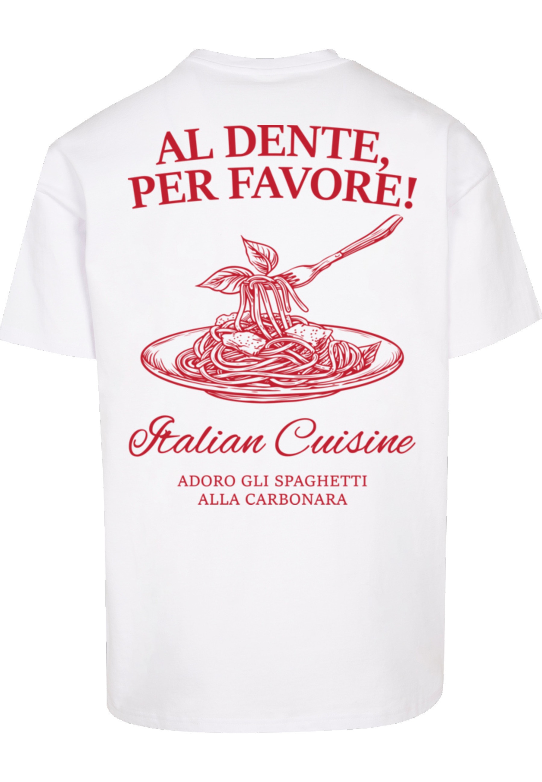 Merchcode T-Shirt "Merchcode Al Dente Per Favore Tee" 1 Stk. günstig online kaufen