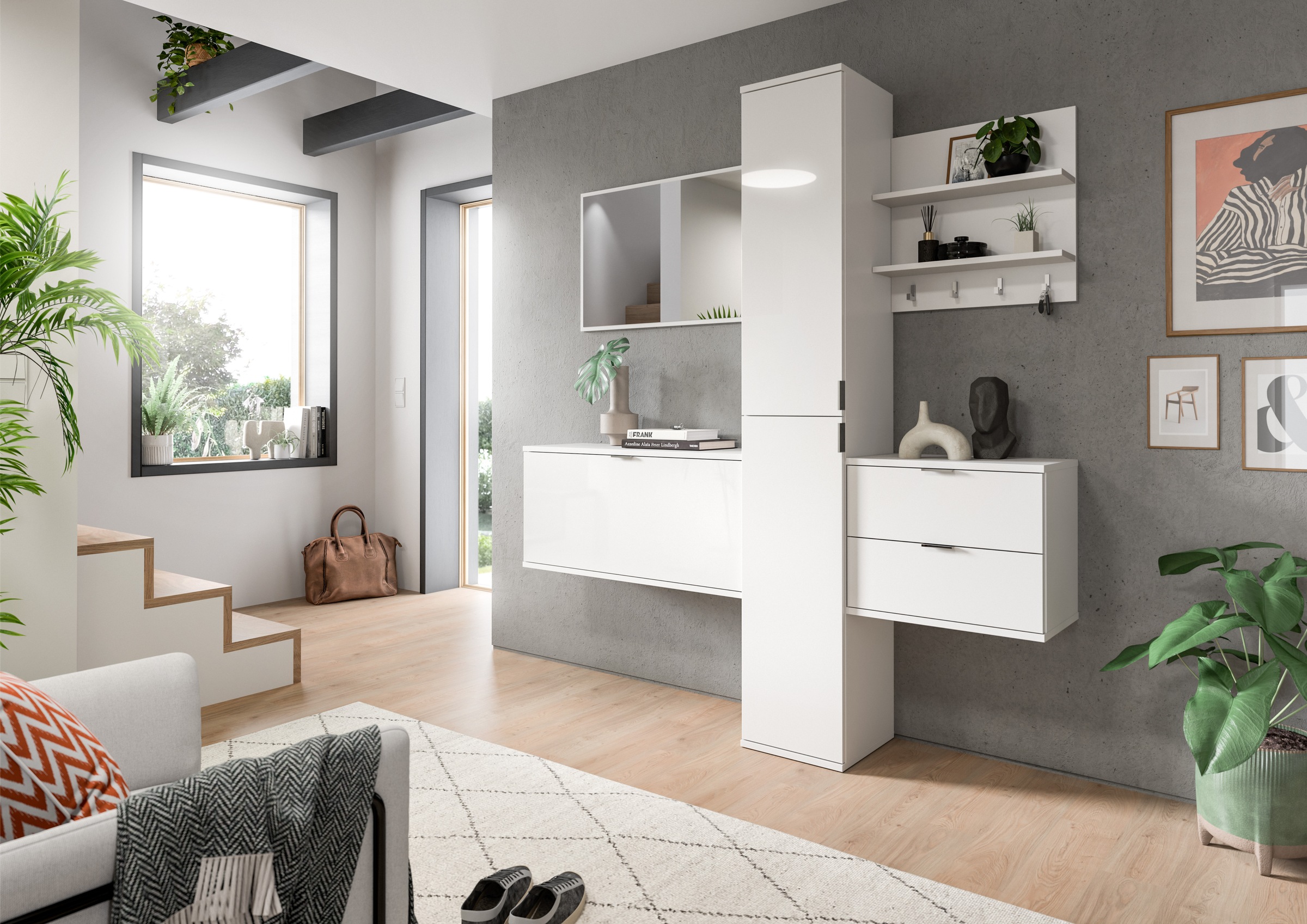 Home affaire Garderoben-Set "Trondheim Garderobenset 5-tlg., Breite 174 cm" günstig online kaufen