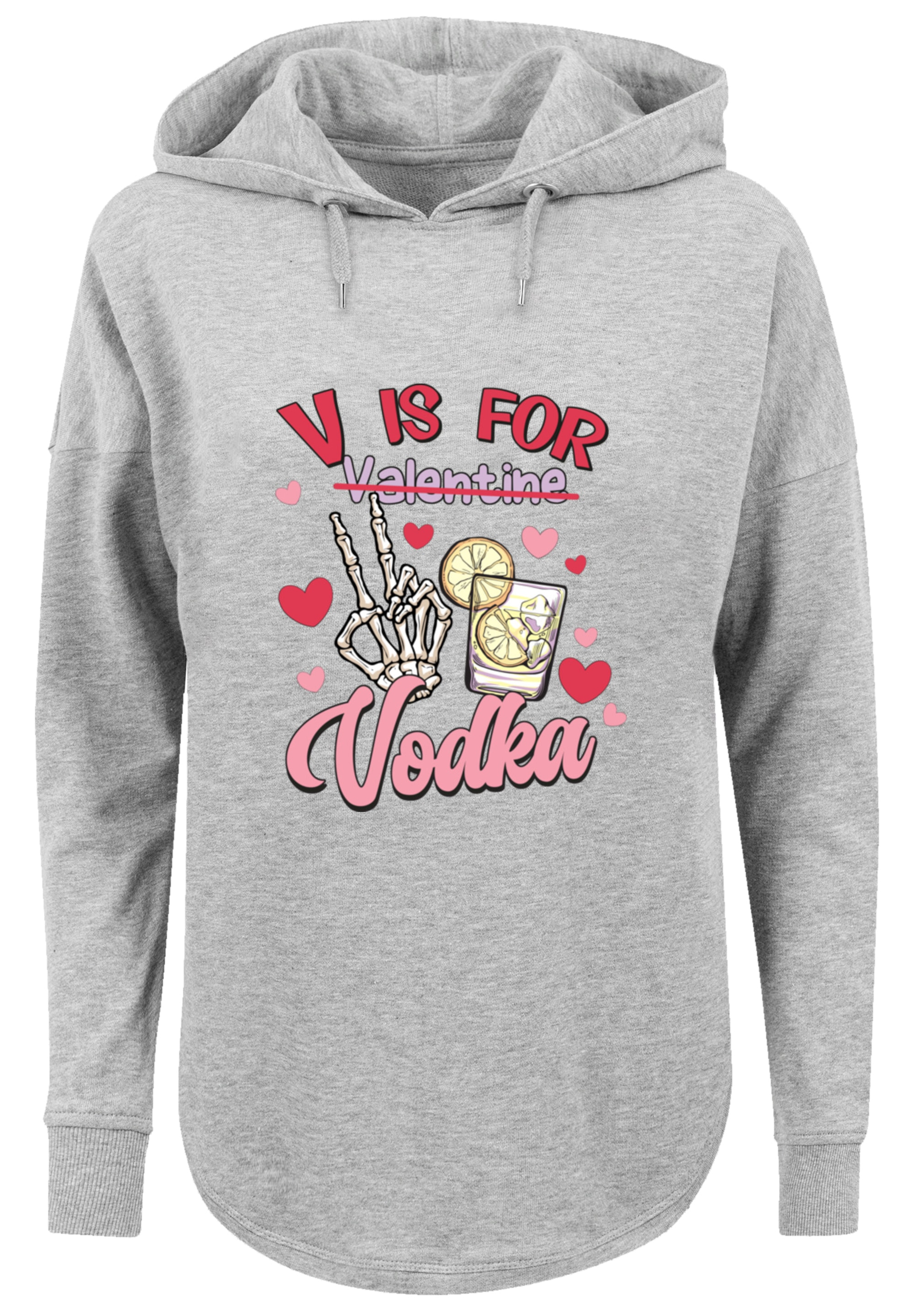 F4NT4STIC Kapuzenpullover »Anti Valentinstag V is for Vodka«, Premium Qualität