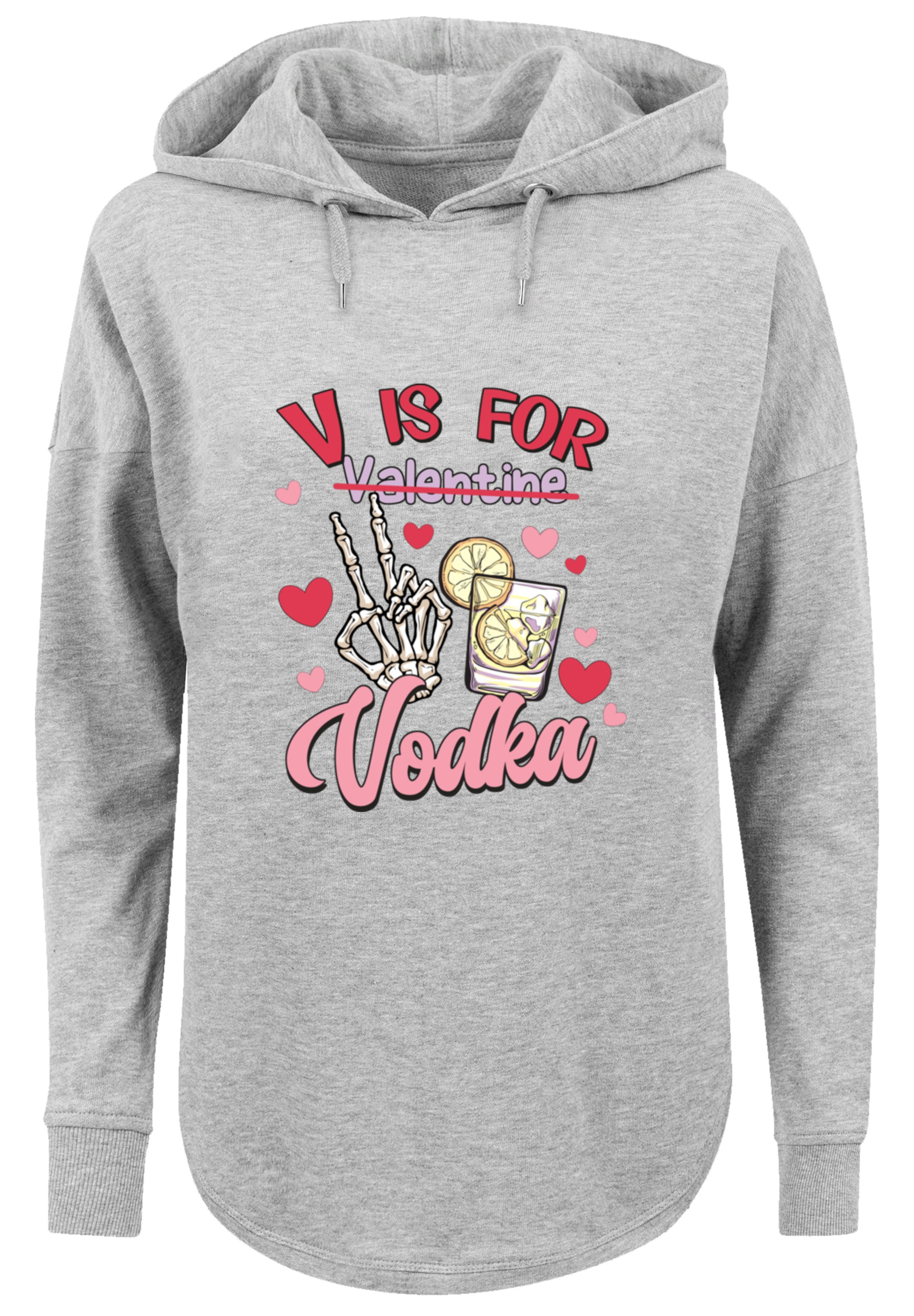 F4NT4STIC Kapuzenpullover "Anti Valentinstag V is for Vodka", Premium Quali günstig online kaufen