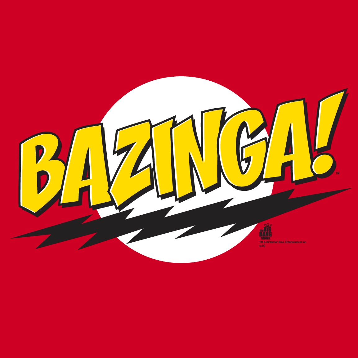 LOGOSHIRT T-Shirt »Bazinga - The Big Bang Theory«, mit coolem Frontdruck
