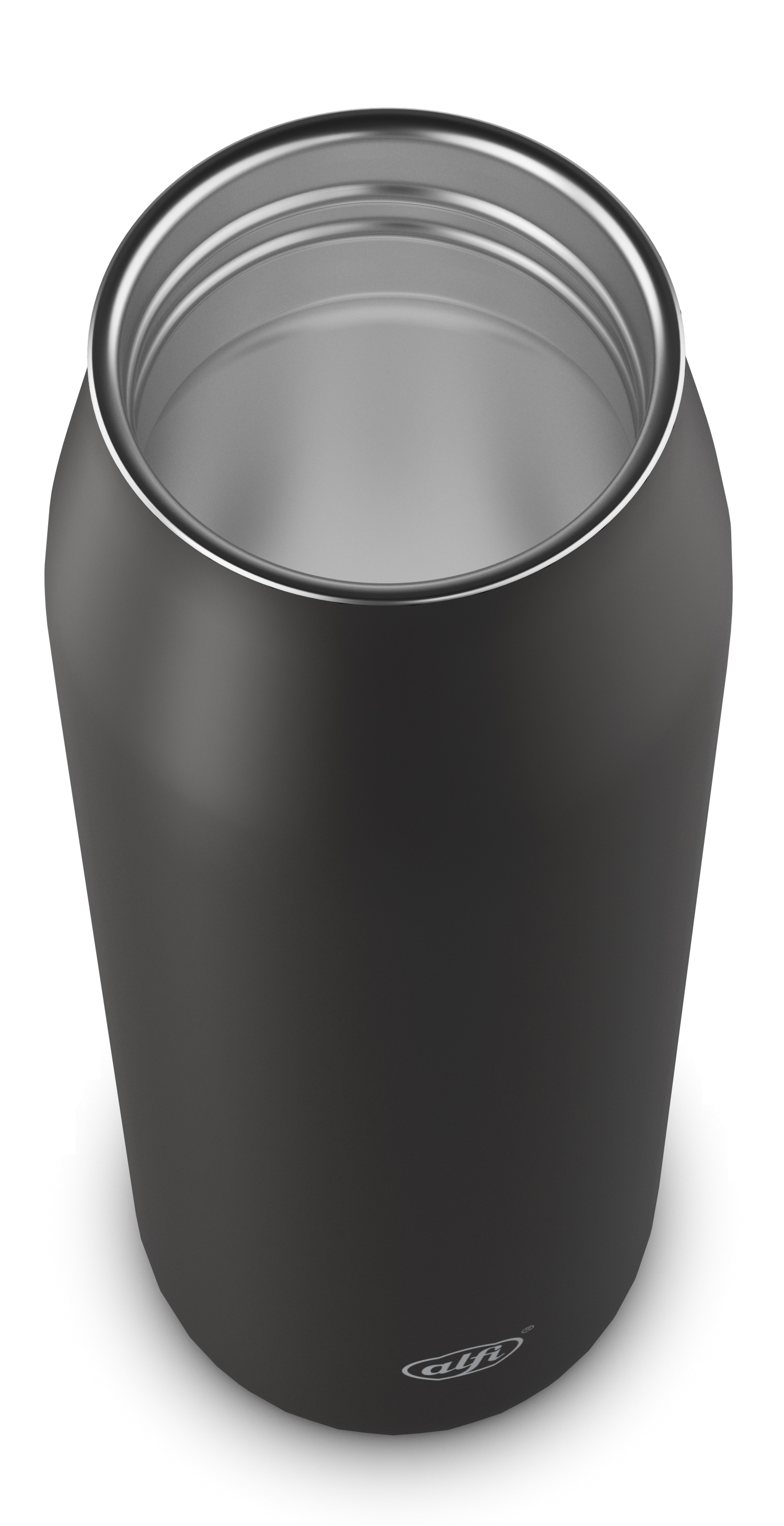 Alfi Isolierflasche »ISO BOTTLE, Edelstahlkörper, spülmaschinenfest«, (1 tlg.), 0,5l, 12h heiß & 24h kalt, Trinköffnung mit konsistentem Trinkfluss