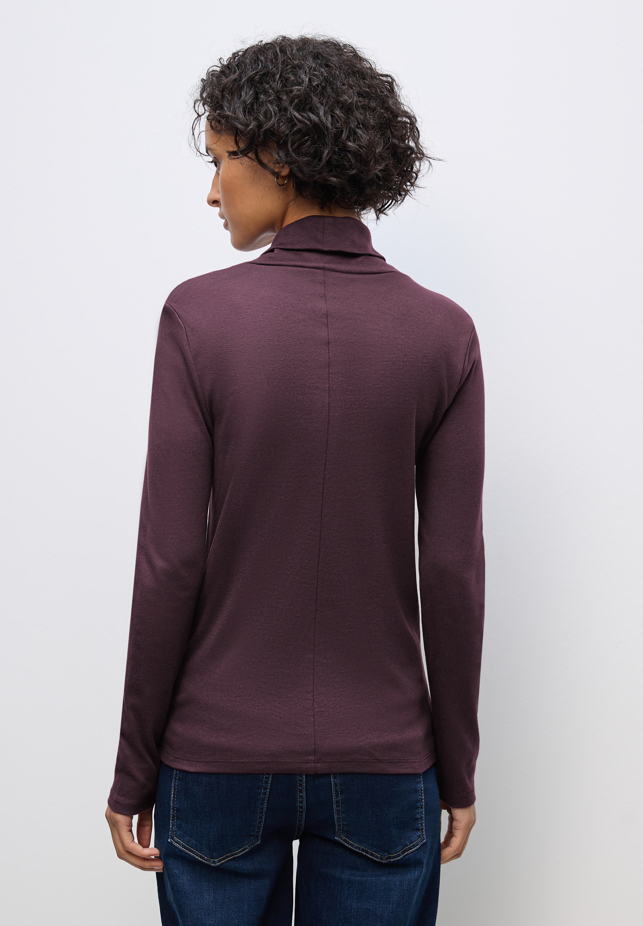 STREET ONE Rollkragenshirt, im soften Baumwoll-Mix